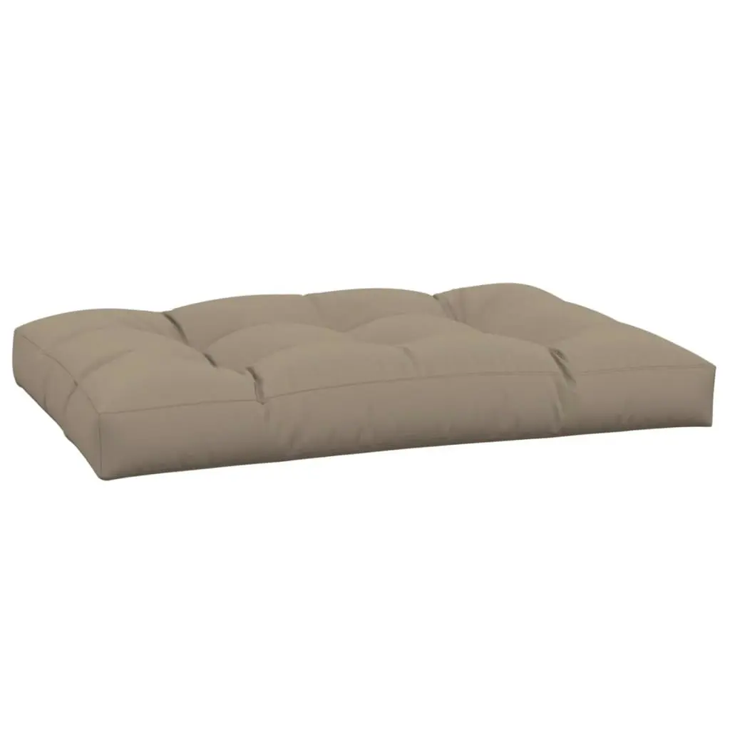 Pallet Cushion Taupe 120x80x12 cm Fabric 360521