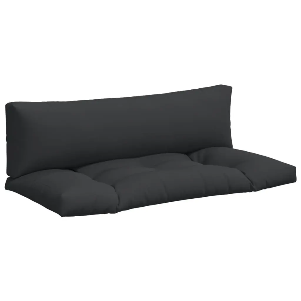 Pallet Cushions 2 pcs Black Fabric 360929