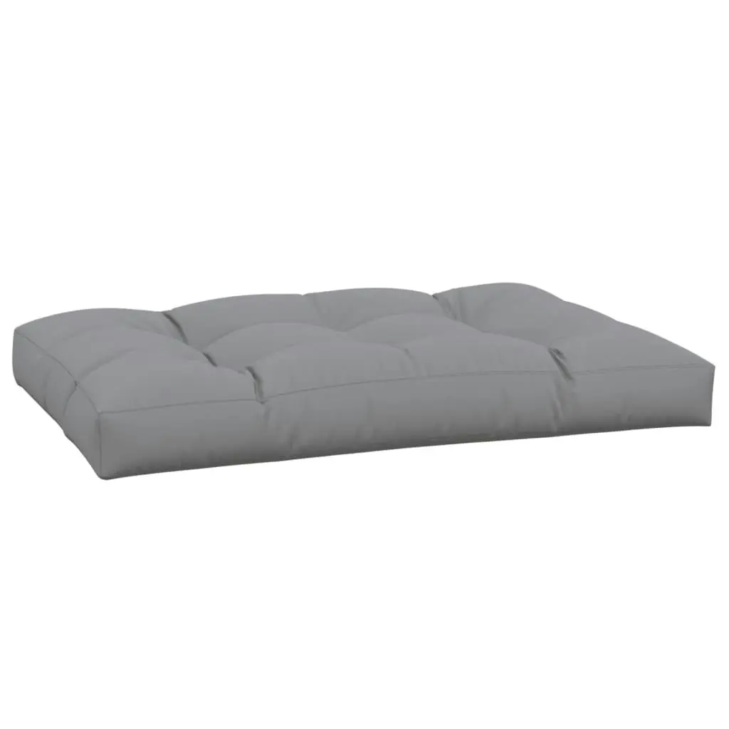 Pallet Cushion Grey 120x80x12 cm Fabric 360514