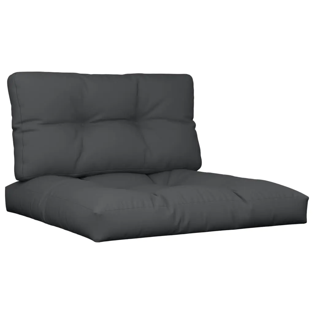 Pallet Cushions 2 pcs Black Fabric 360718