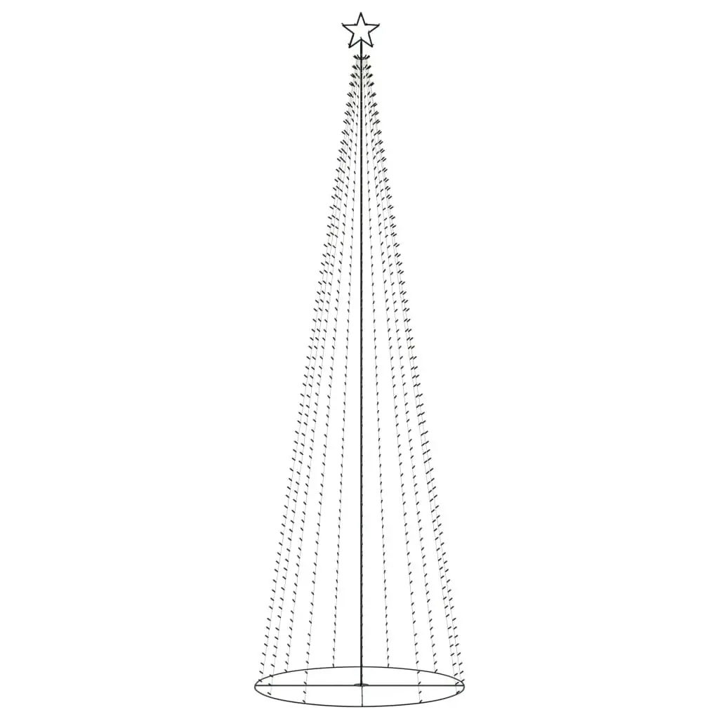 Christmas Cone Tree 752 Warm White LEDs Decoration 160x500 cm 328722