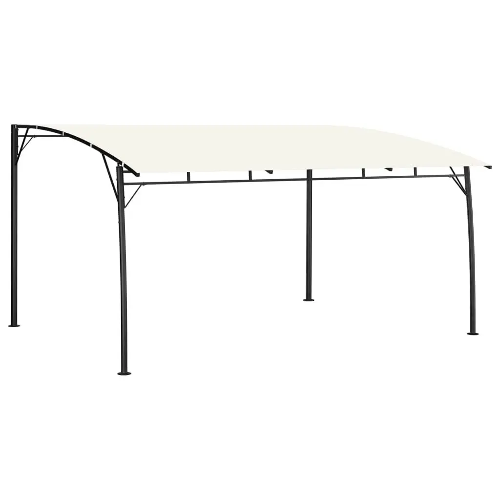 Garden Sunshade Awning 4x3x2.55 m Cream 47976