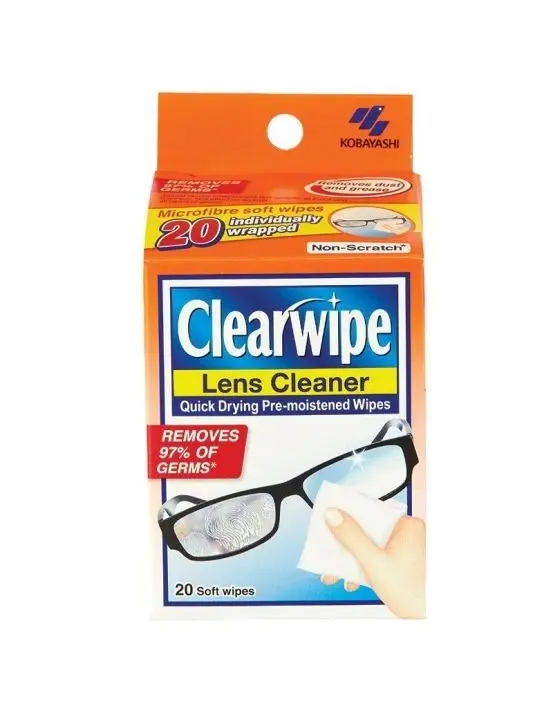 Clearwipe Lens Cleaner Wipes 20 Pack