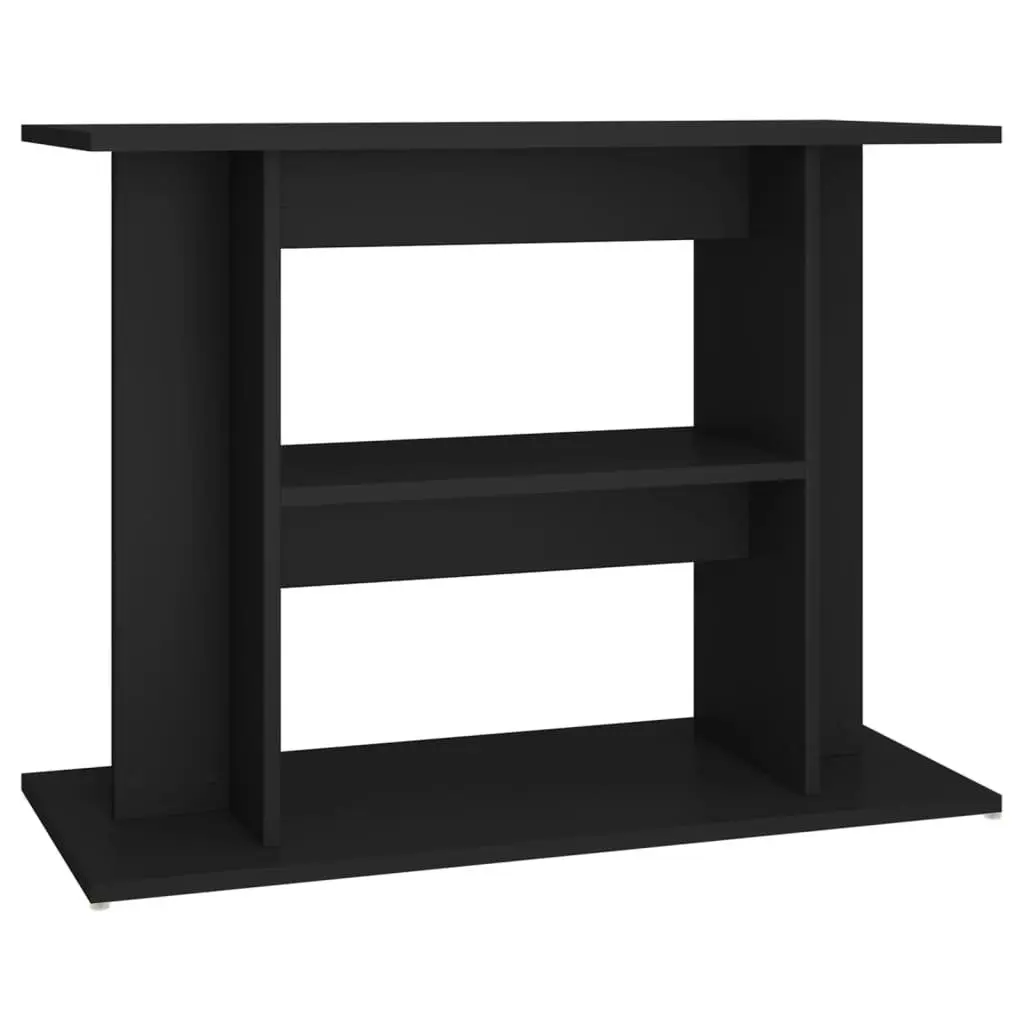 Aquarium Stand Black 80x35x60 cm Engineered Wood 833576