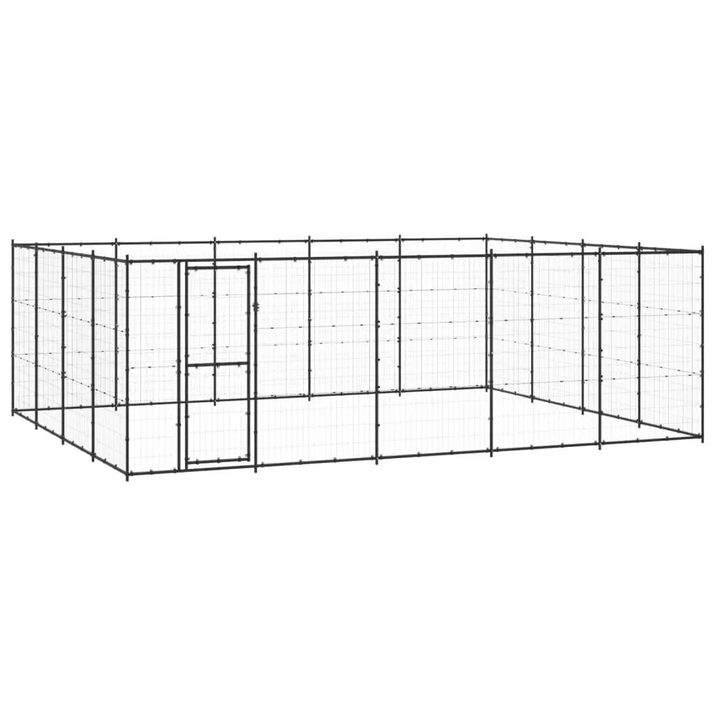 Outdoor Dog Kennel Steel 24.2 mÂ² 3082314