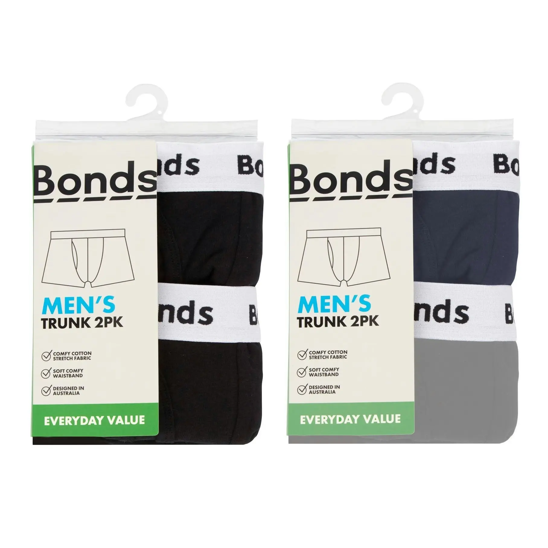 4 x Bonds Everyday Trunks Mens Underwear Assorted Shorts Briefs Jocks