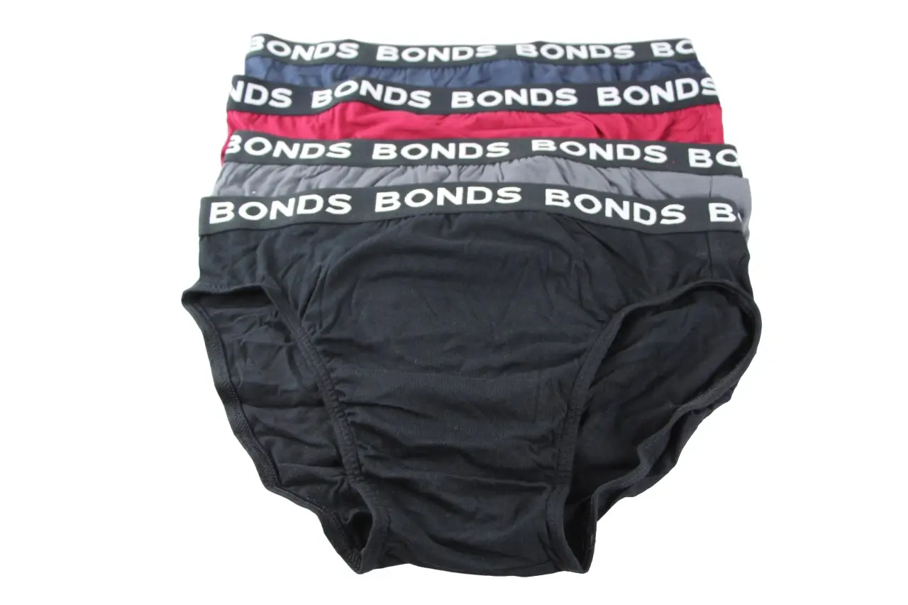 4 Pairs X Bonds Mens Hipster Briefs Multicoloured With Black Band As1