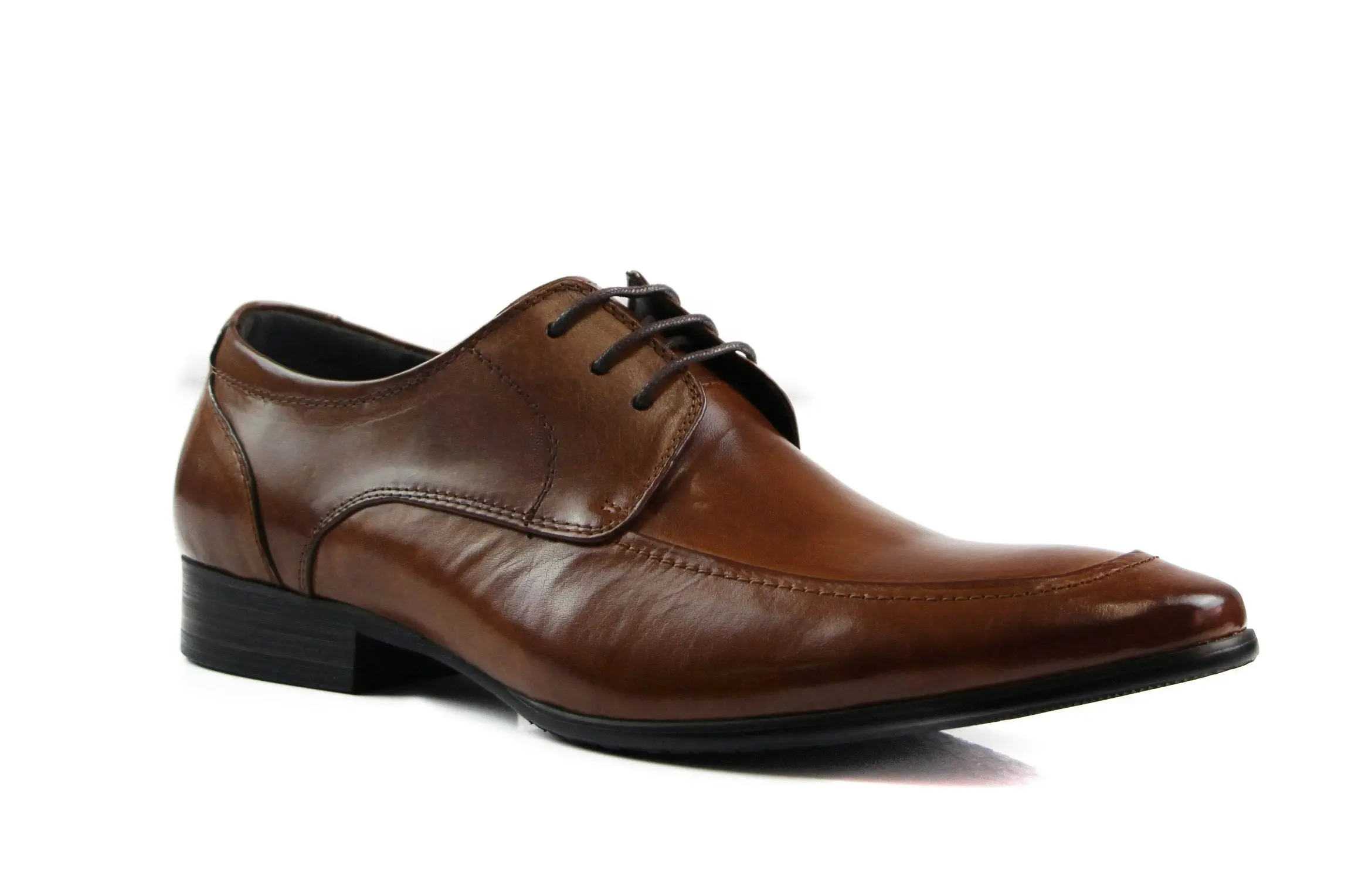 Mens Zasel Daniel Brown Leather Lace Up Shoes