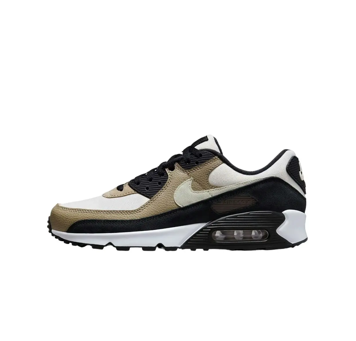 Mens Nike Air Max 90 Light Bone/ Khaki Athletic Shoes