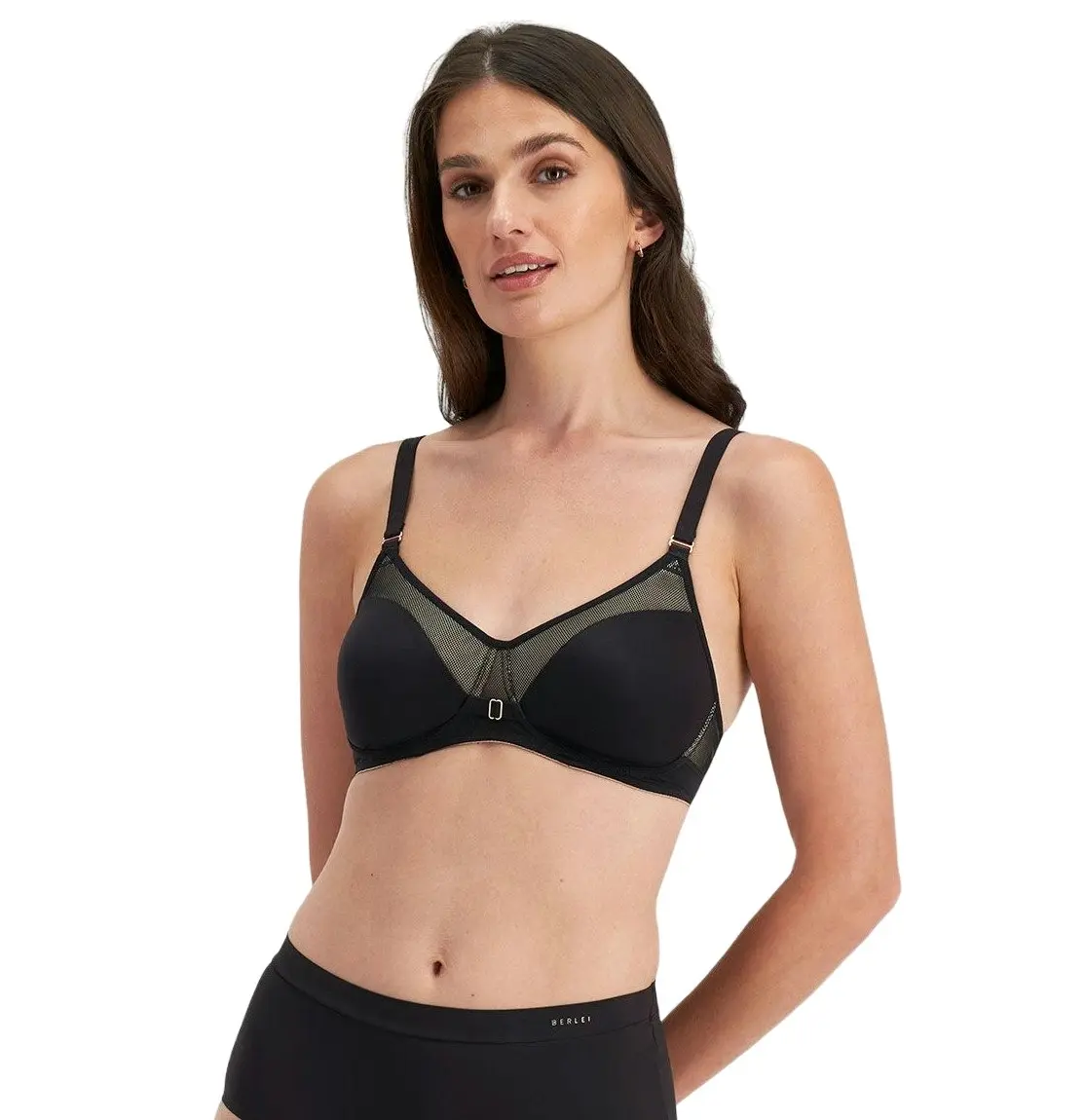 3 x Berlei Womens Post Surgery Mesh Black Bra