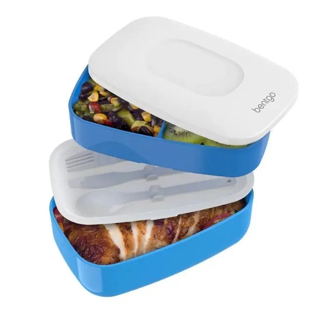 4 x Bentgo All-In-One Lunch Box Container Storage Blue