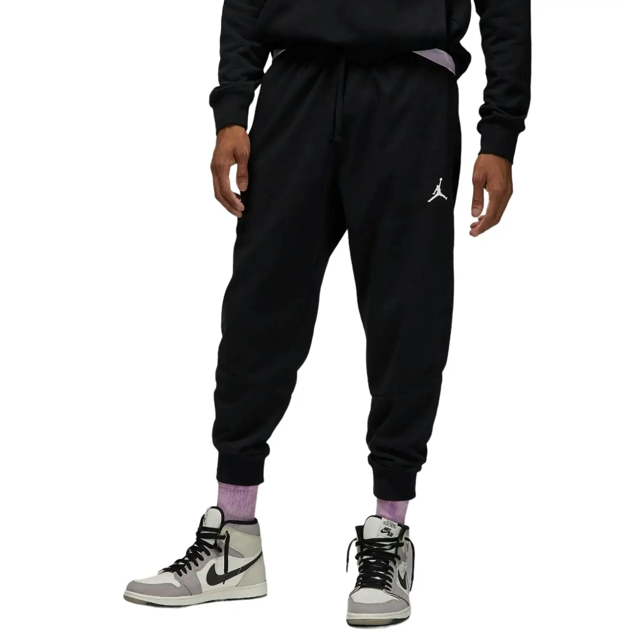 Mens Nike Jordan Dri-Fit Sport Black Fleece Joggers Athletic Trackies