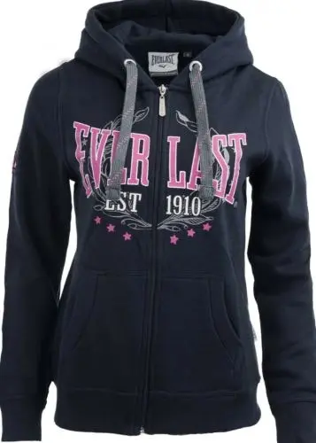 3 x Everlast Womens Navy Heritage Zip Hoodie Jacket