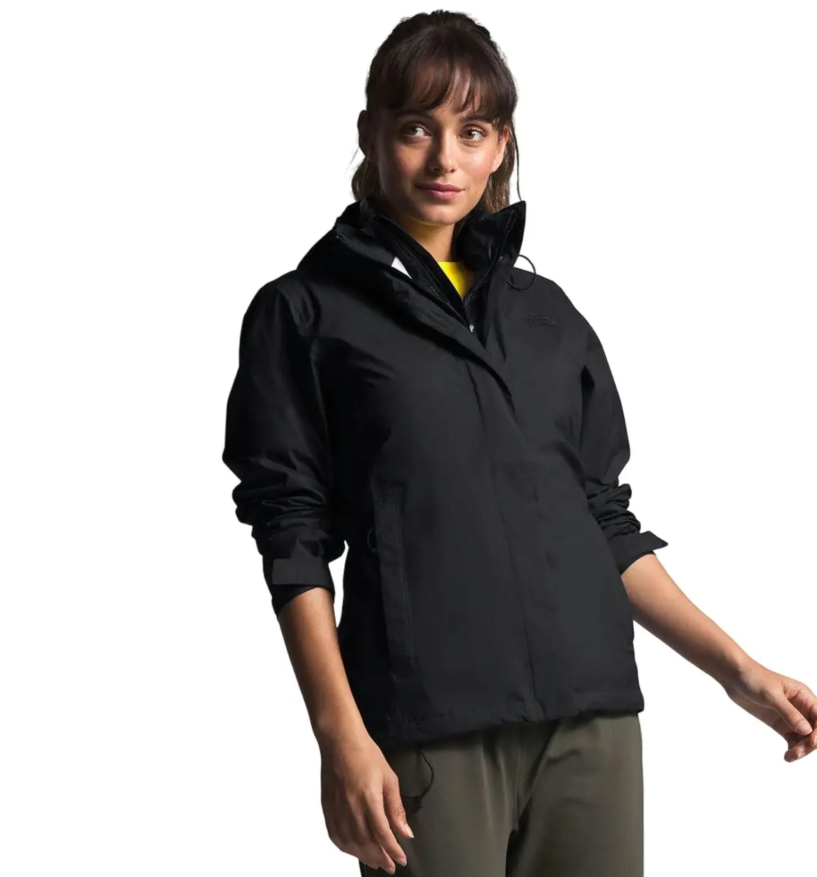 Womens The North Face Venture 2 Rain Waterproof Black Jacket