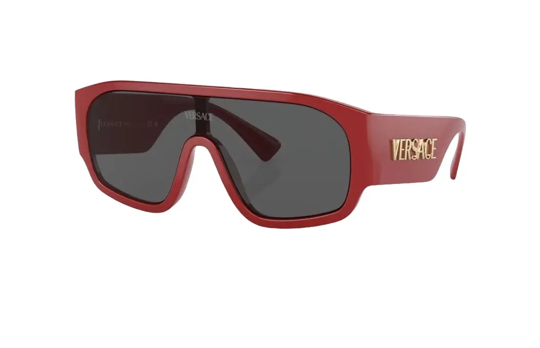 Womens Versace Sunglasses Ve4439 Red/ Dark Grey Sunnies