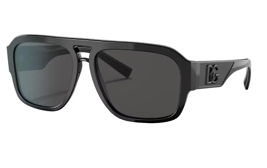 Mens Dolce & Gabbana Sunglasses Dg4403 Black/ Dark Grey Sunnies