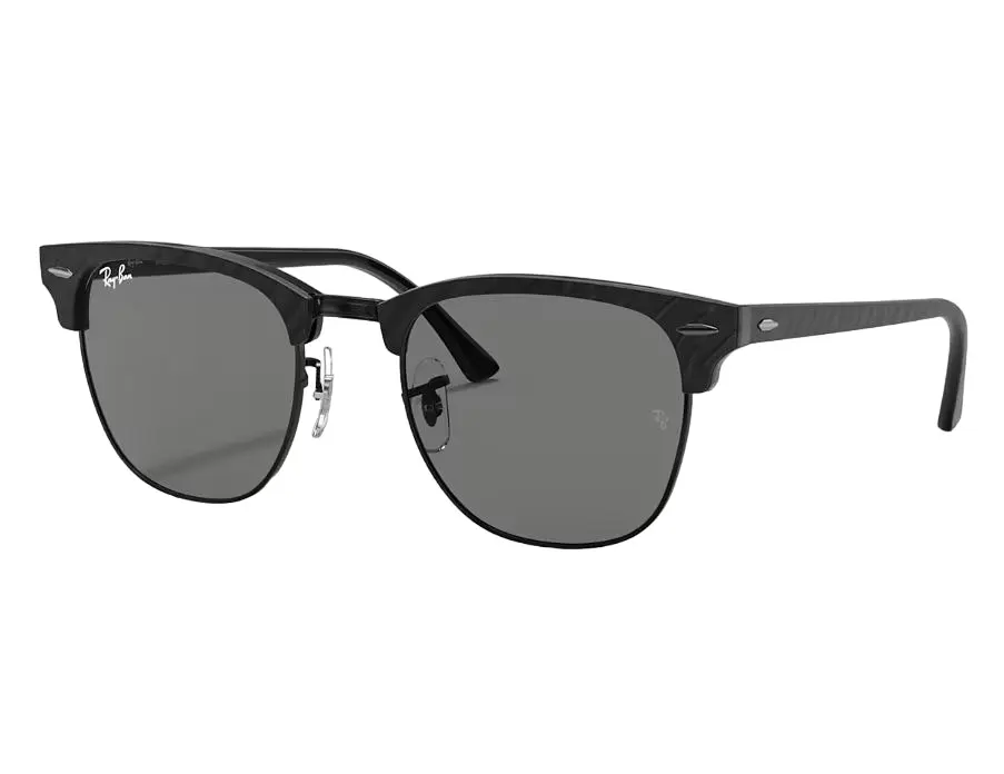 Mens Ray Ban Sunglasses Rb3016 Clubmaster Marble Black/ Dark Grey Sunnies - L