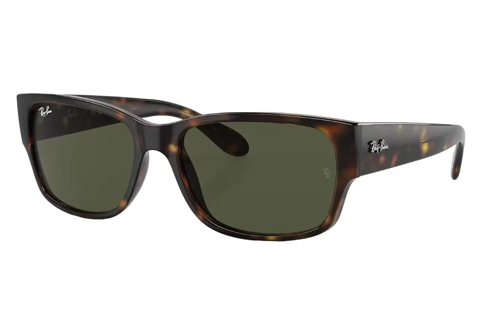 Unisex Ray Ban Sunglasses Rb4388 Polished Havana/ Green Sunnies - L