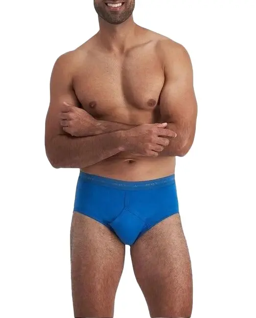 10 x Jockey Mens Hipster Y-Front Brief Underwear - Blue