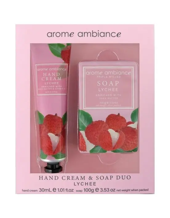 Arome Ambiance Nature Hand Cream & Soap Lychee Duo