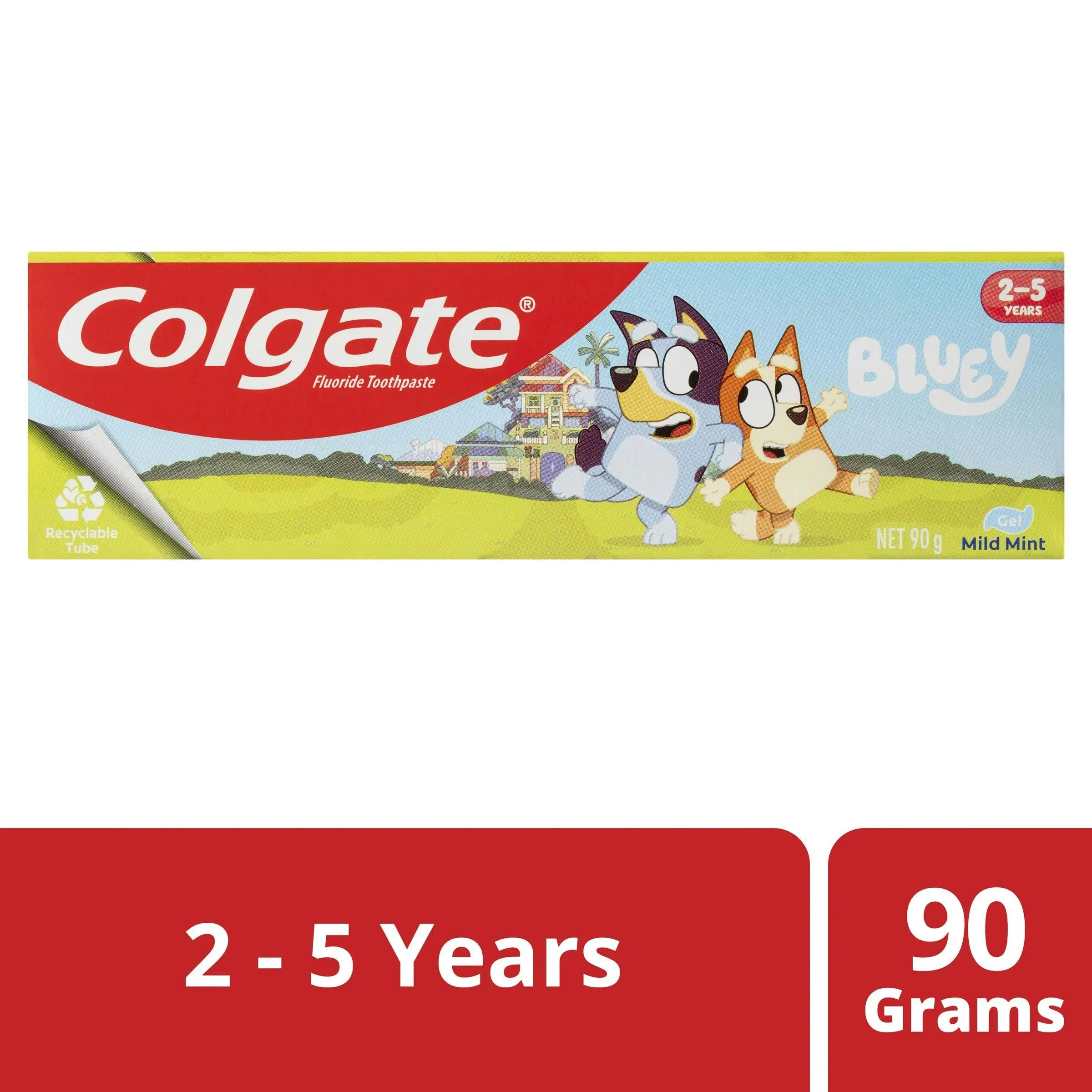 Colgate Kids Bluey Toothpaste 2-5 Years Mild Mint 90g