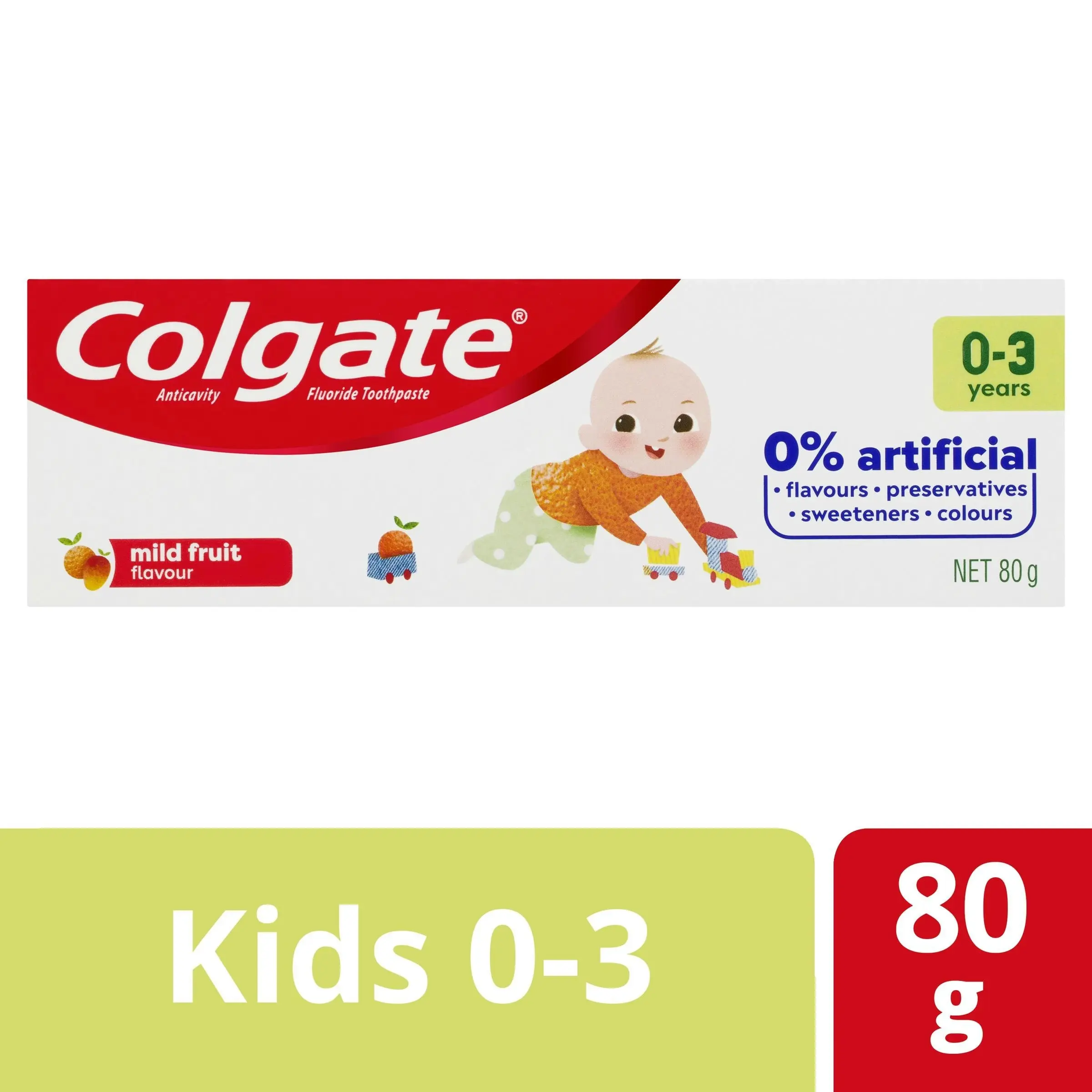 Colgate Kids Toothpaste 0-3 Years Mild Fruit 80g