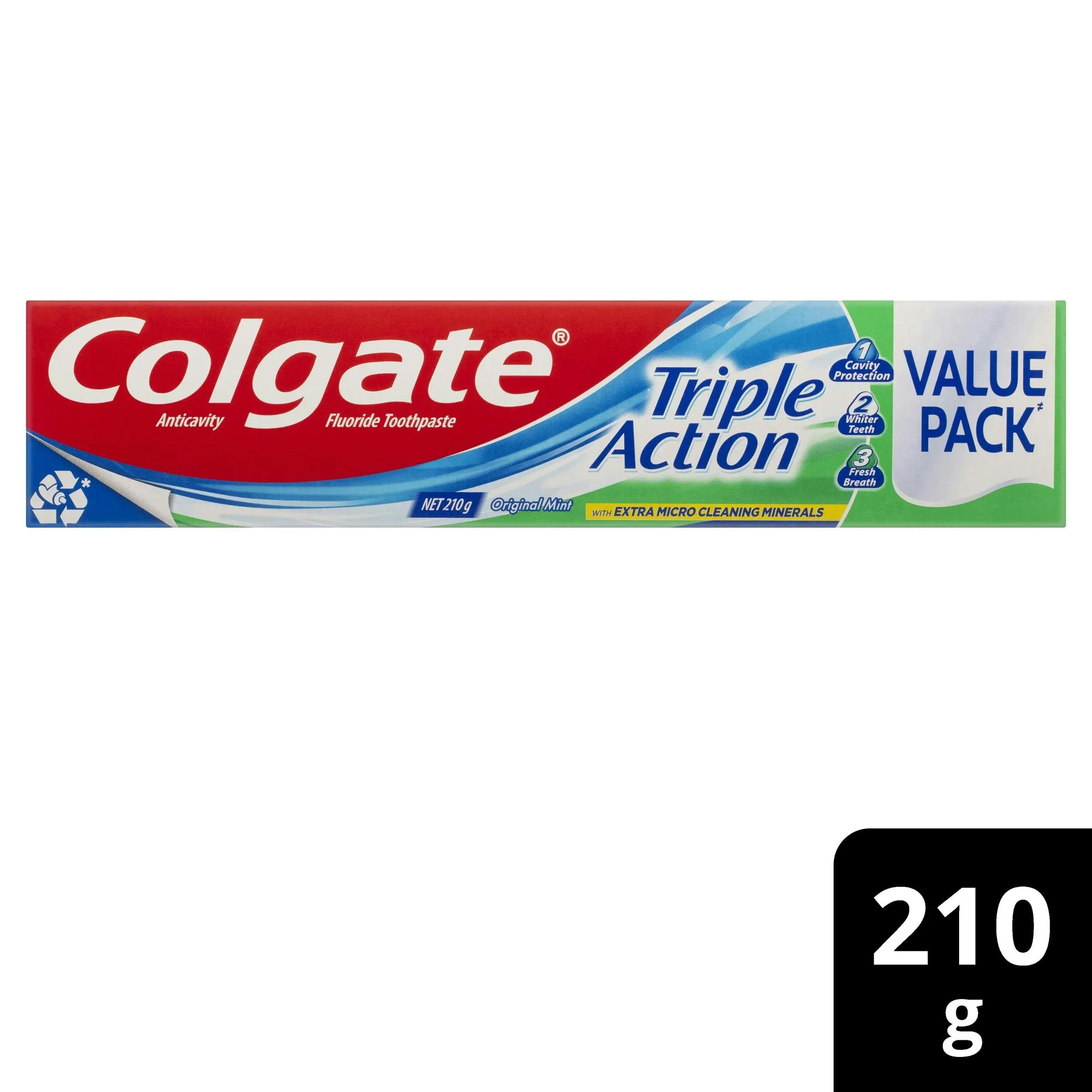 Colgate Triple Action Mint Toothpaste 210g