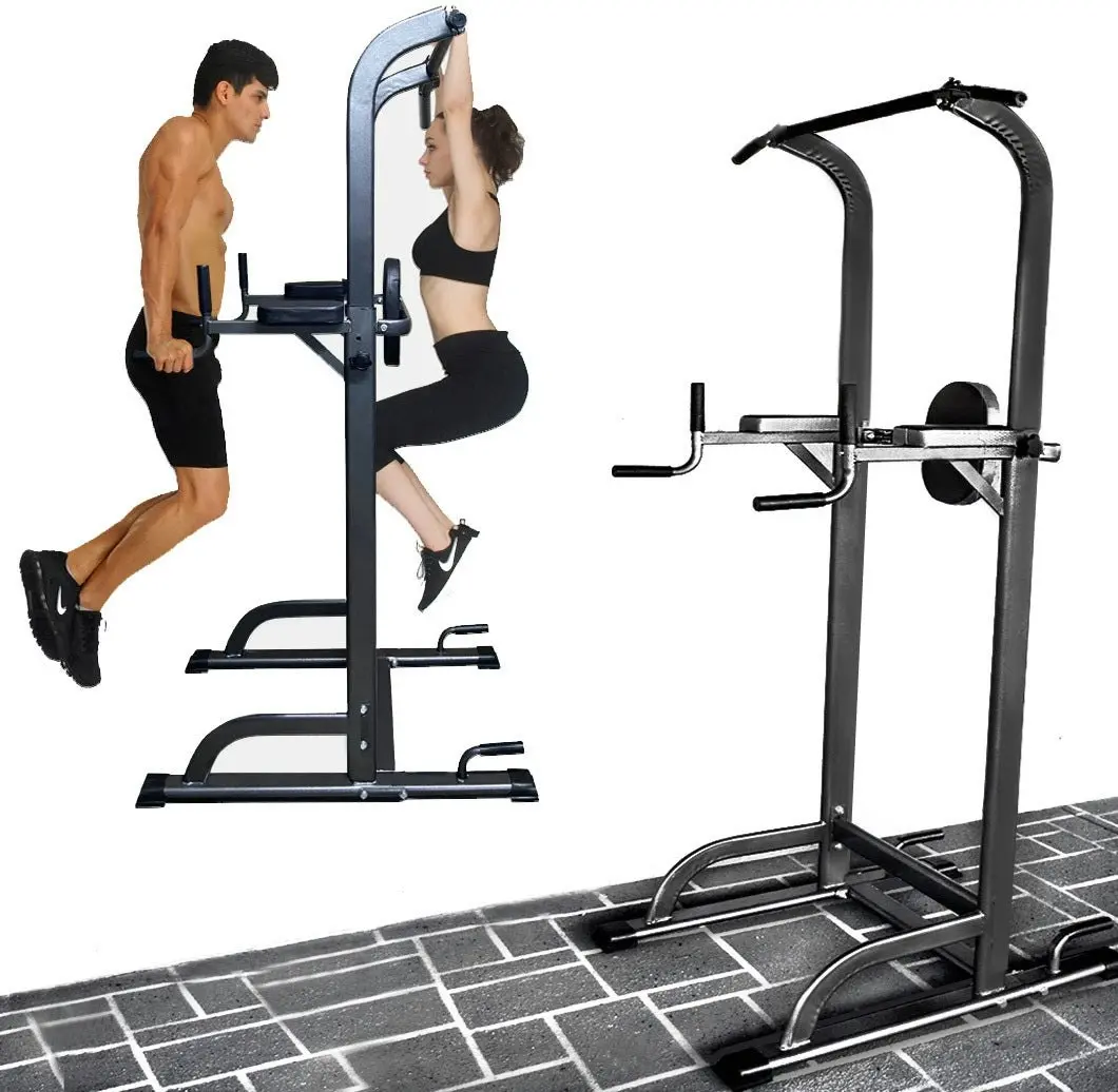 Power Tower Dip Bar Pull Up Stand Fitness Station