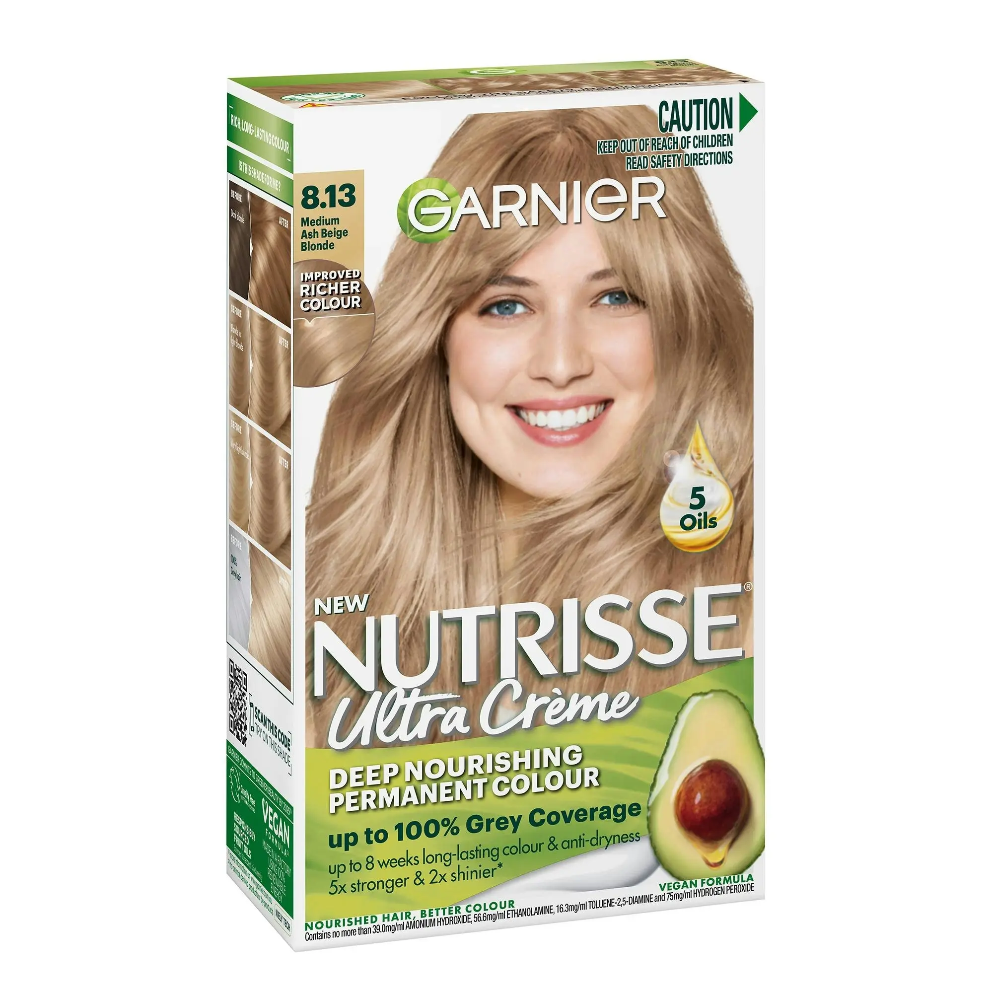 Garnier Nutrisse 8.13 Medium Ash Blonde