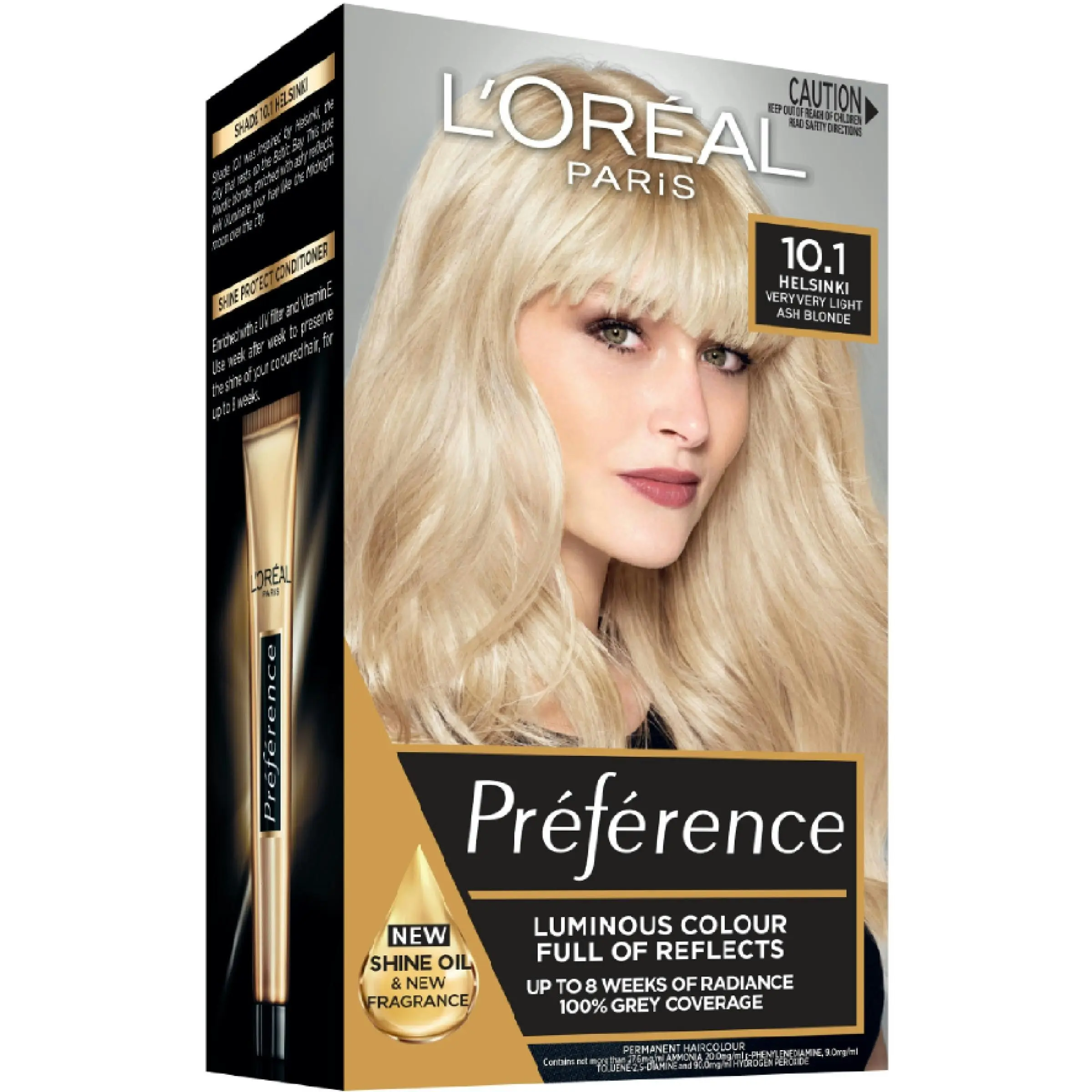 L'Oréal Paris Préférence Permanent Hair Colour - 10.1 Helsinki (Very Very Light Ash Blonde)