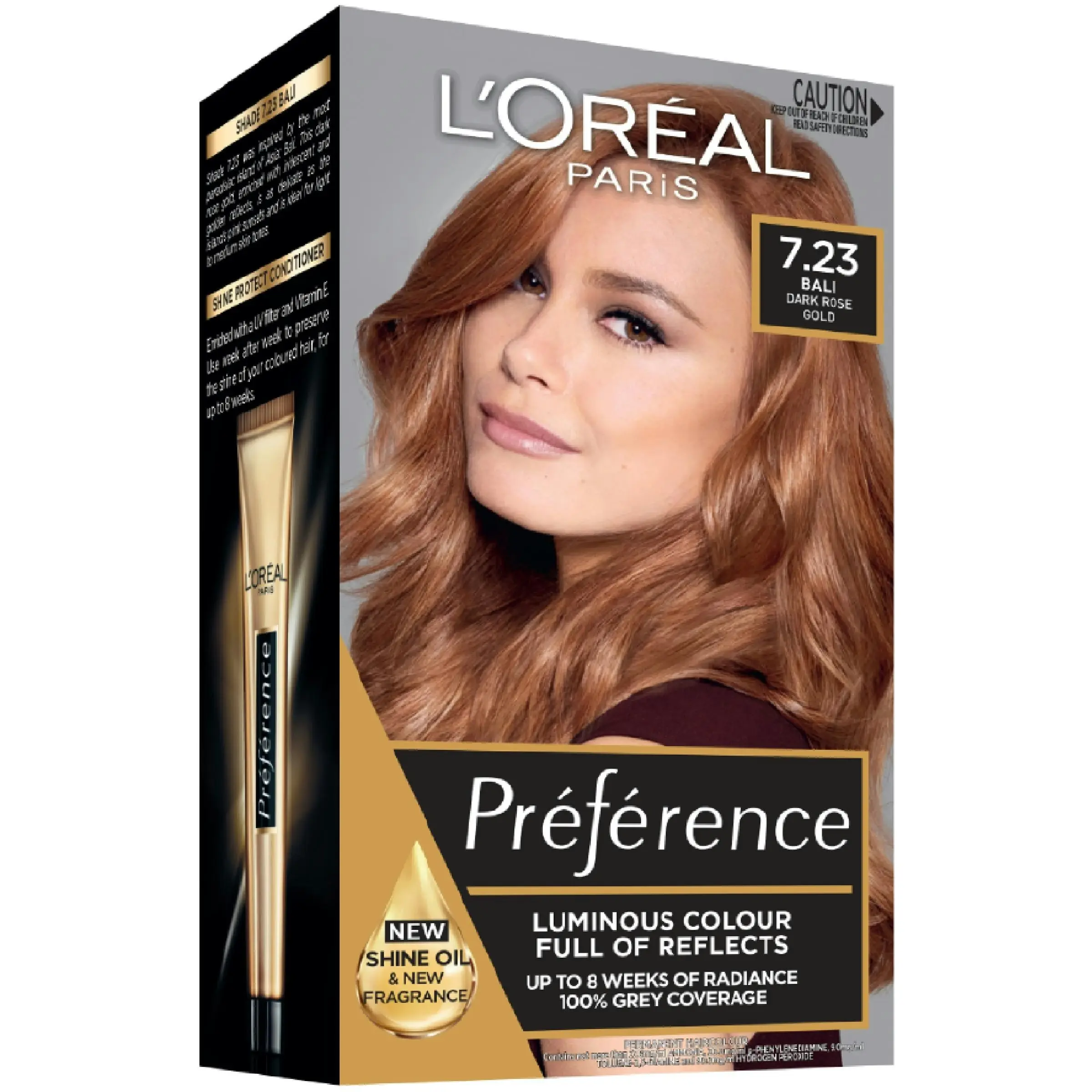 L'Oréal Paris Préférence Permanent Hair Colour - 7.23 Bali (Dark Rose Gold)