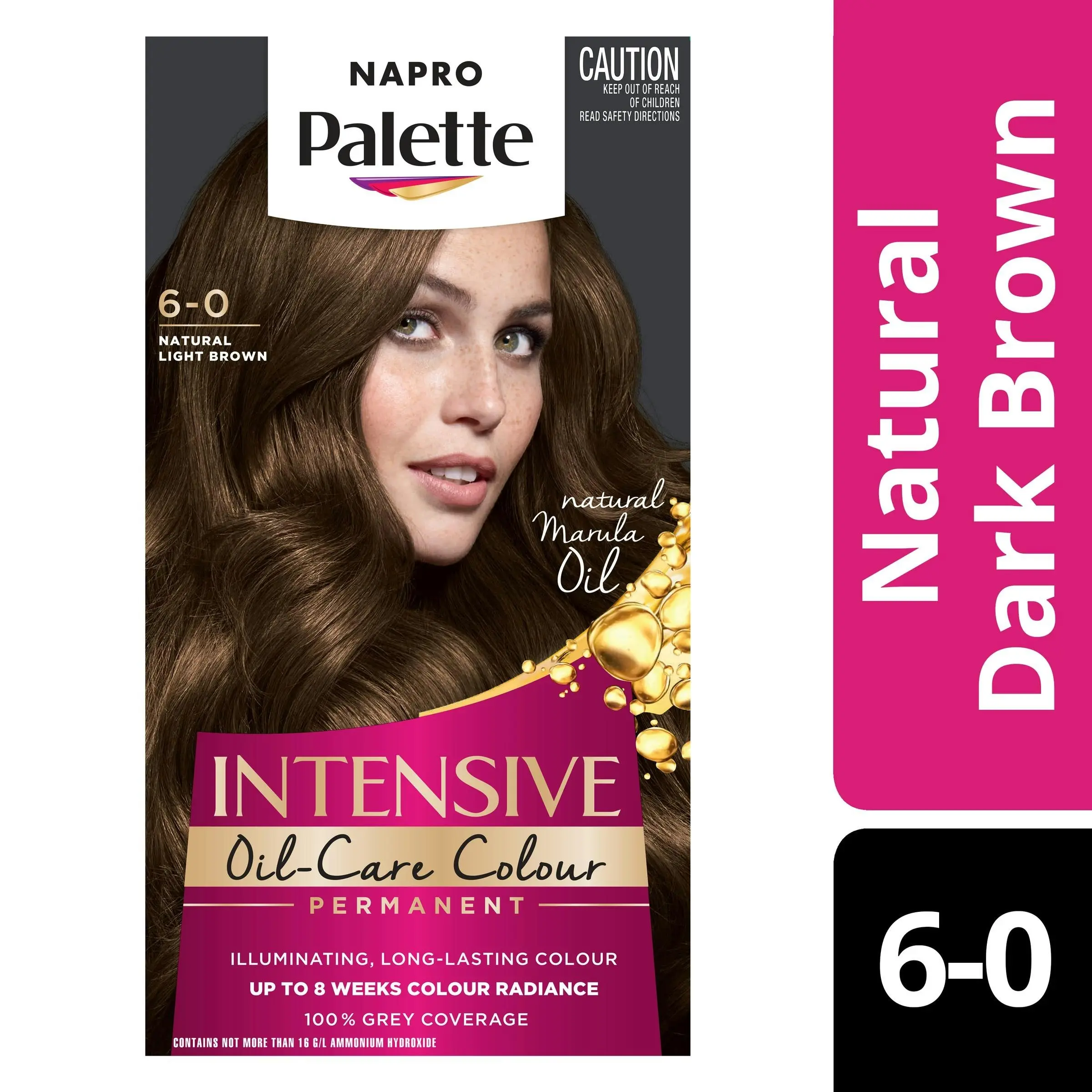 Napro Palette Intensive Creme Colour Permanent 6-0 Natural Light Brown