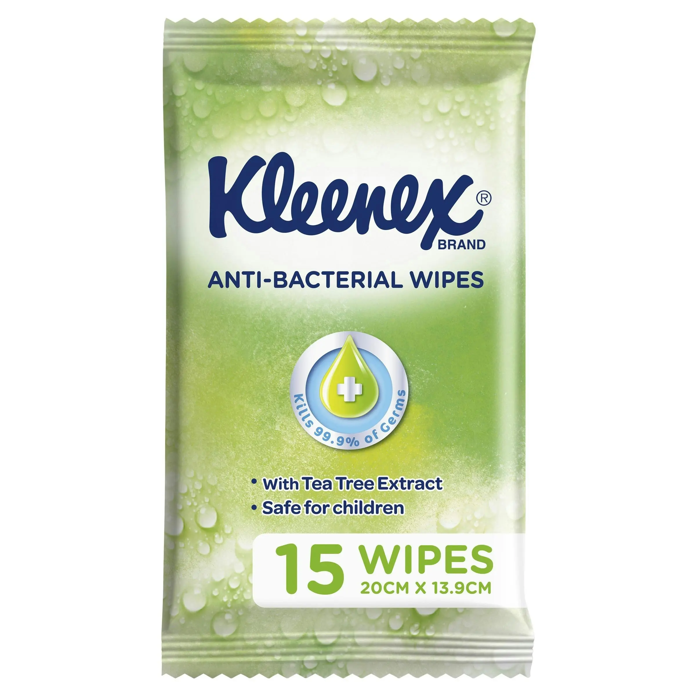 Kleenex Anti-Bacterial Wipes 15 Pack