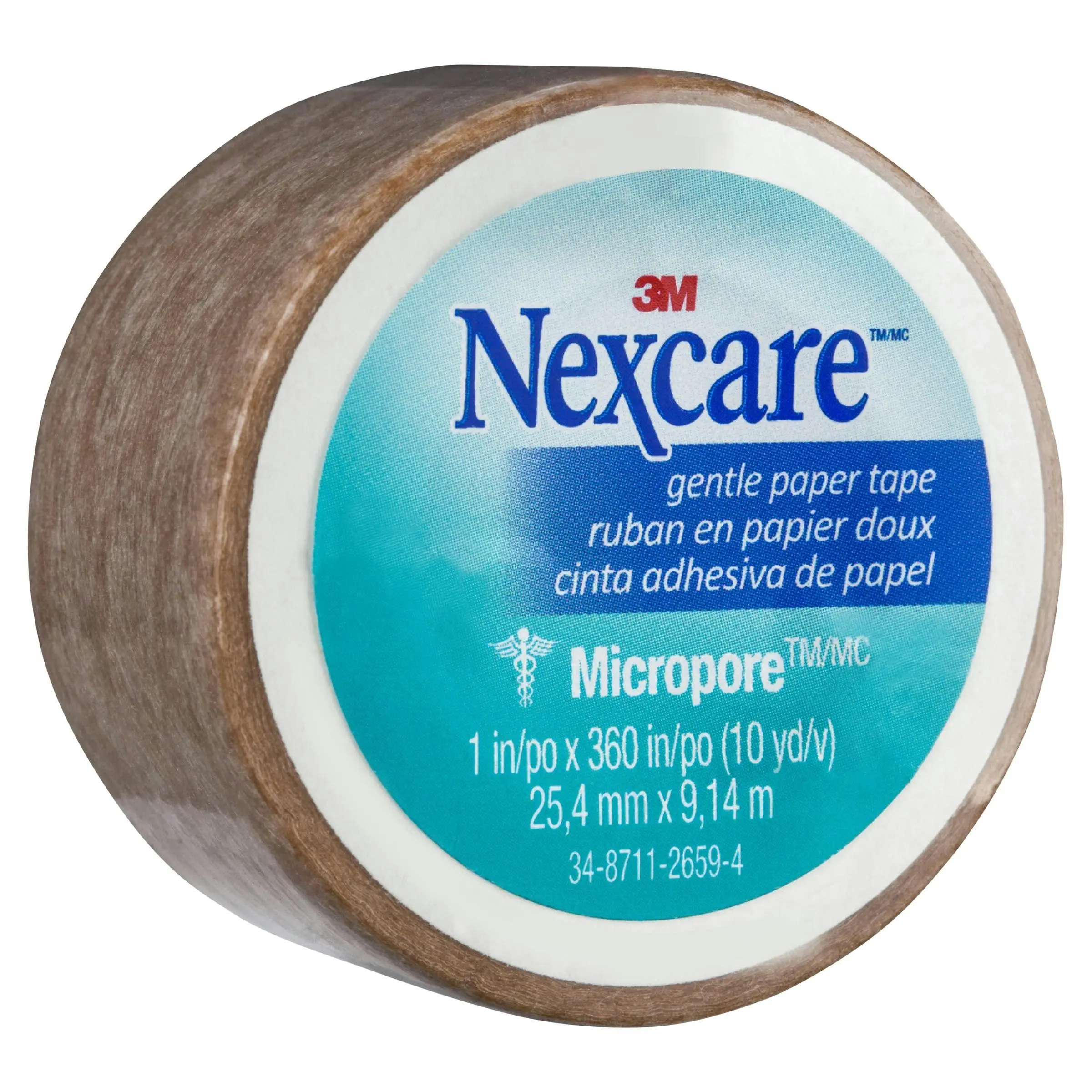 Nexcare Micropore Gentle Paper Tape Tan 25mm x 9.14m