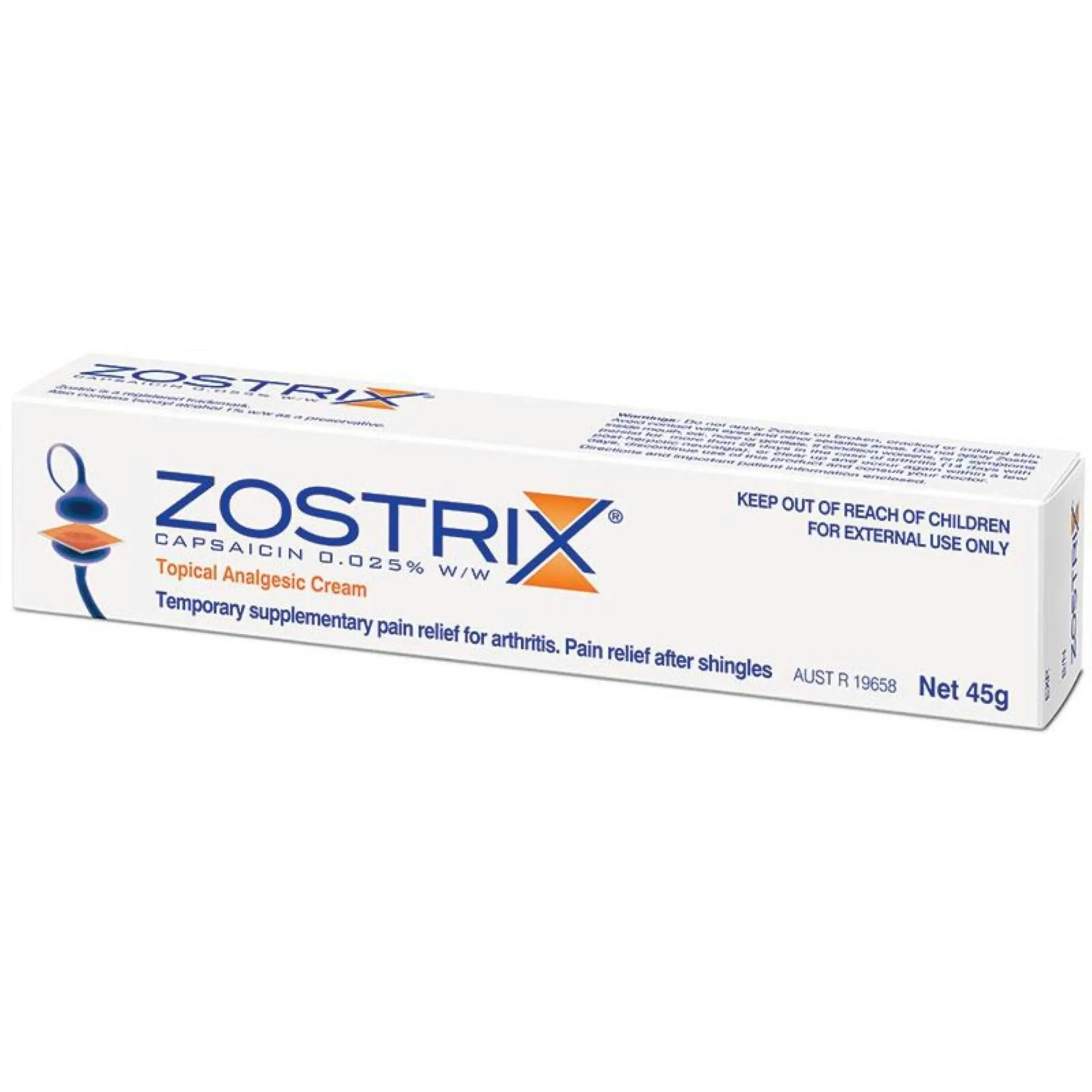 Zostrix Topical Analgesic Cream 45g