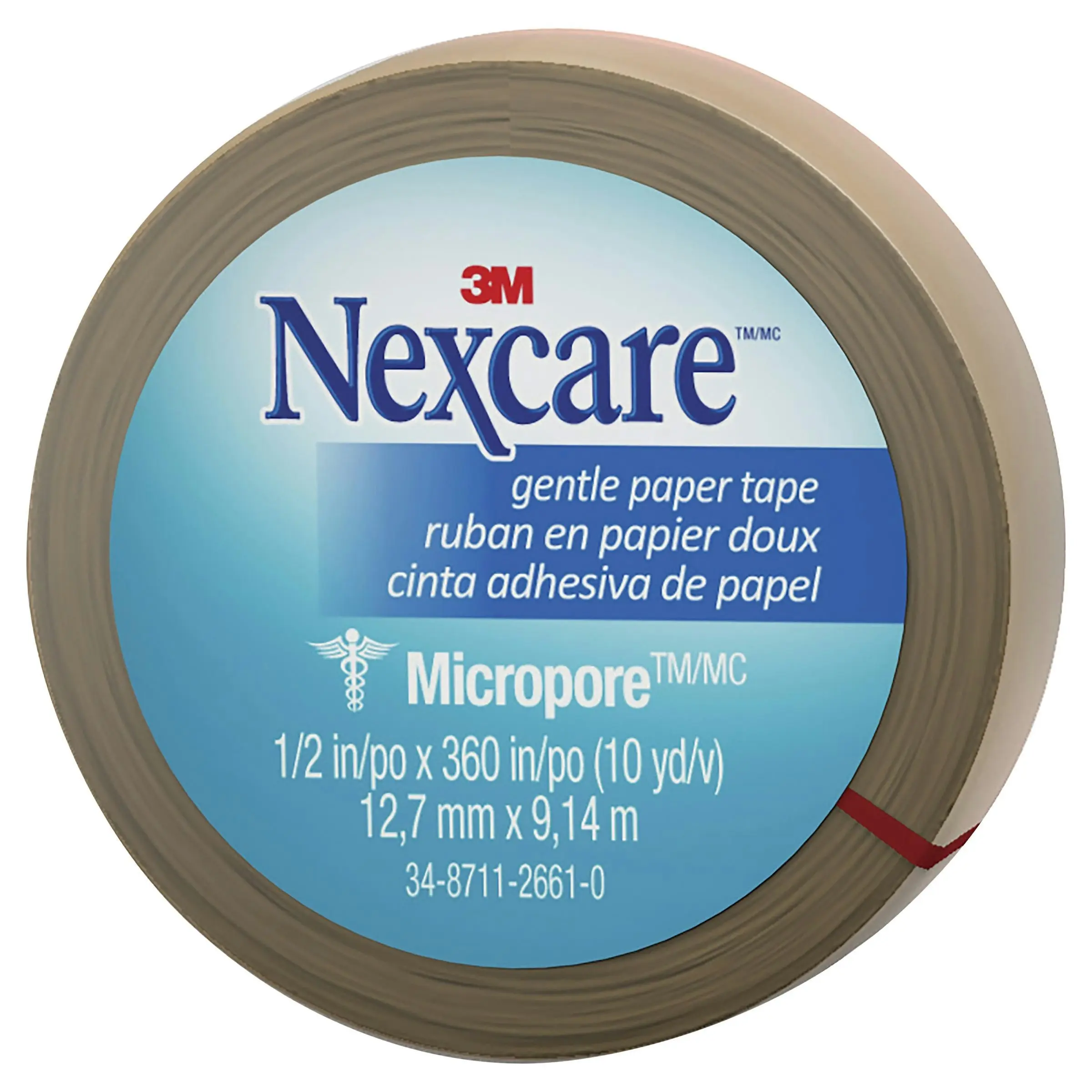 Nexcare Micropore Gentle Paper Tape Tan 12.7mm x 9.14m