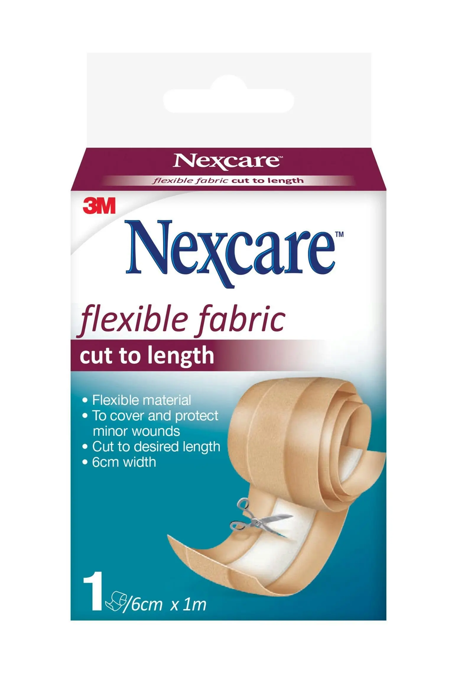 Nexcare Flexible Fabric Cut to Length 6cm x 1m