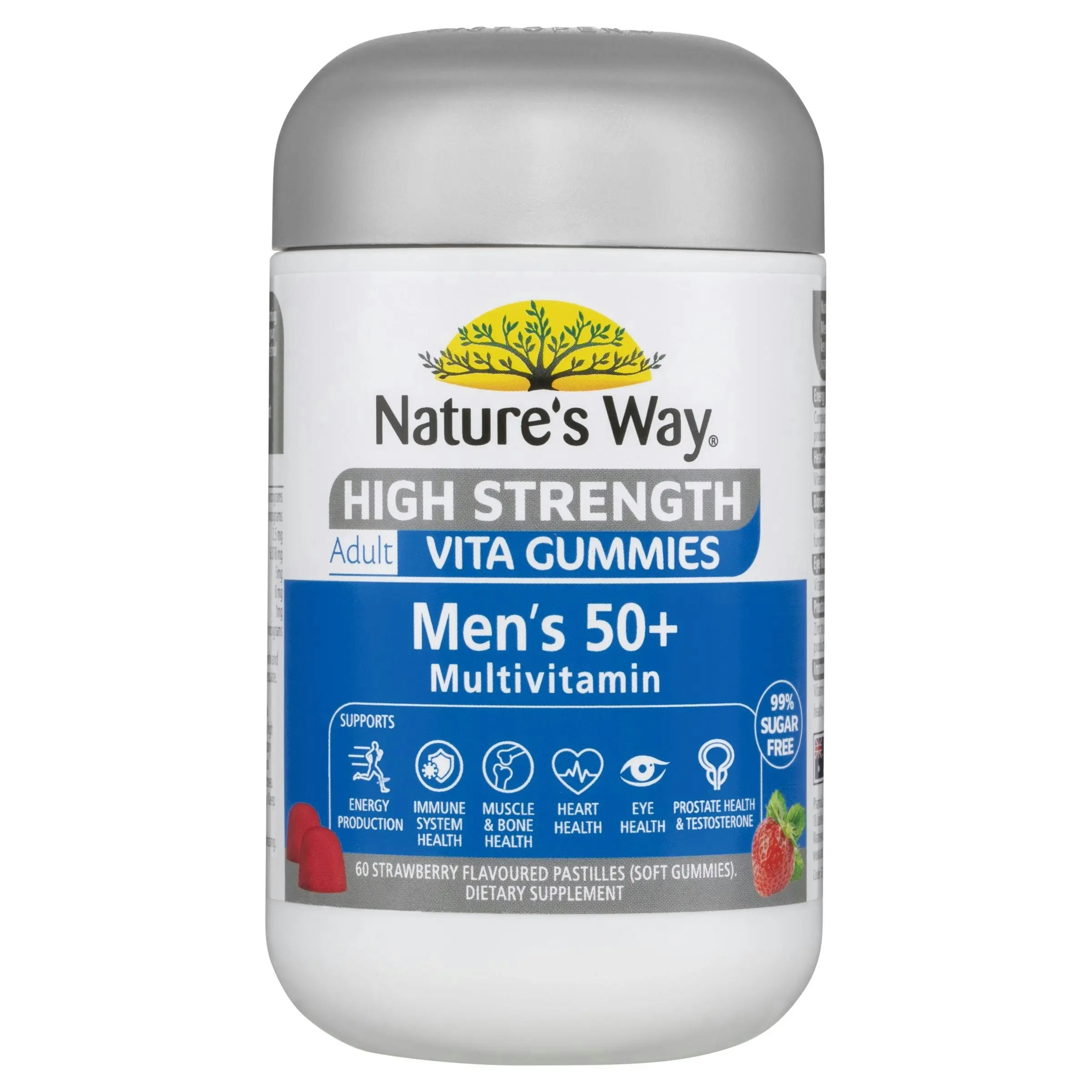 Nature's Way Adult Vita Gummies High Stength 50+ Mens Multi 60 Gummies