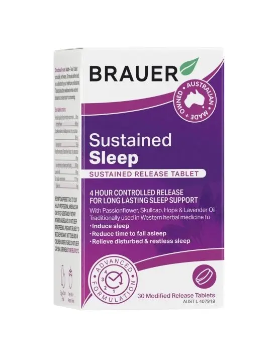 Brauer Sleep Sustained Release 30 Tablets