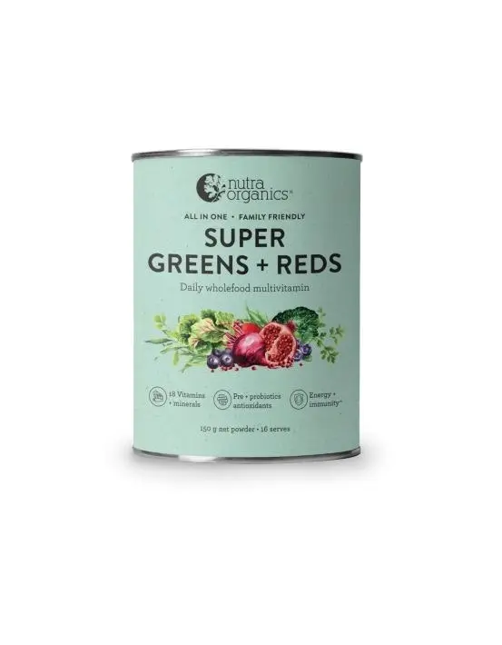 Nutra Organics Super Greens + Reds 150g