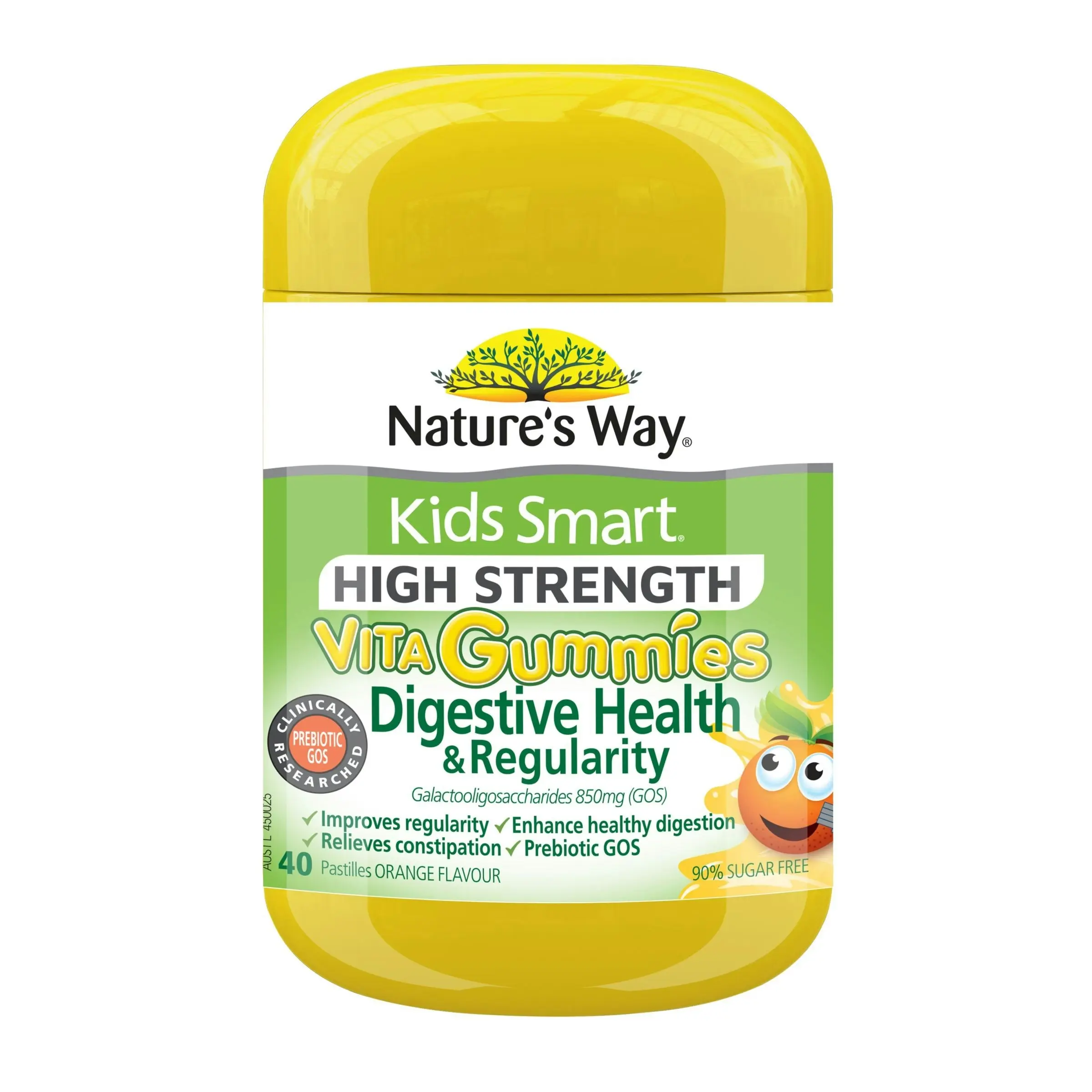 Natures Way Kids Smart High Strength Vita Gummies Digestive Health & Regularity