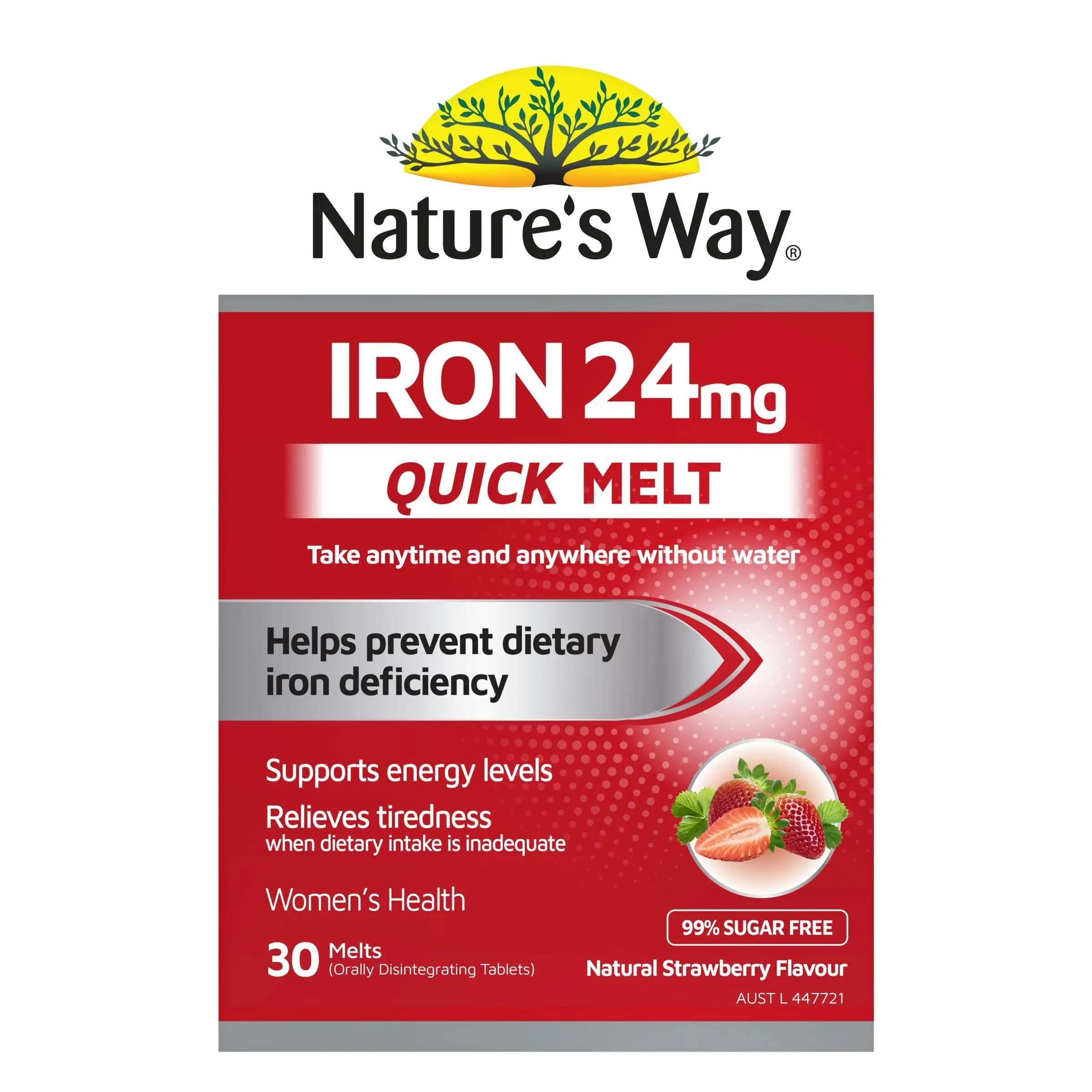 Nature's Way Iron 24mg Quick Melt 30s