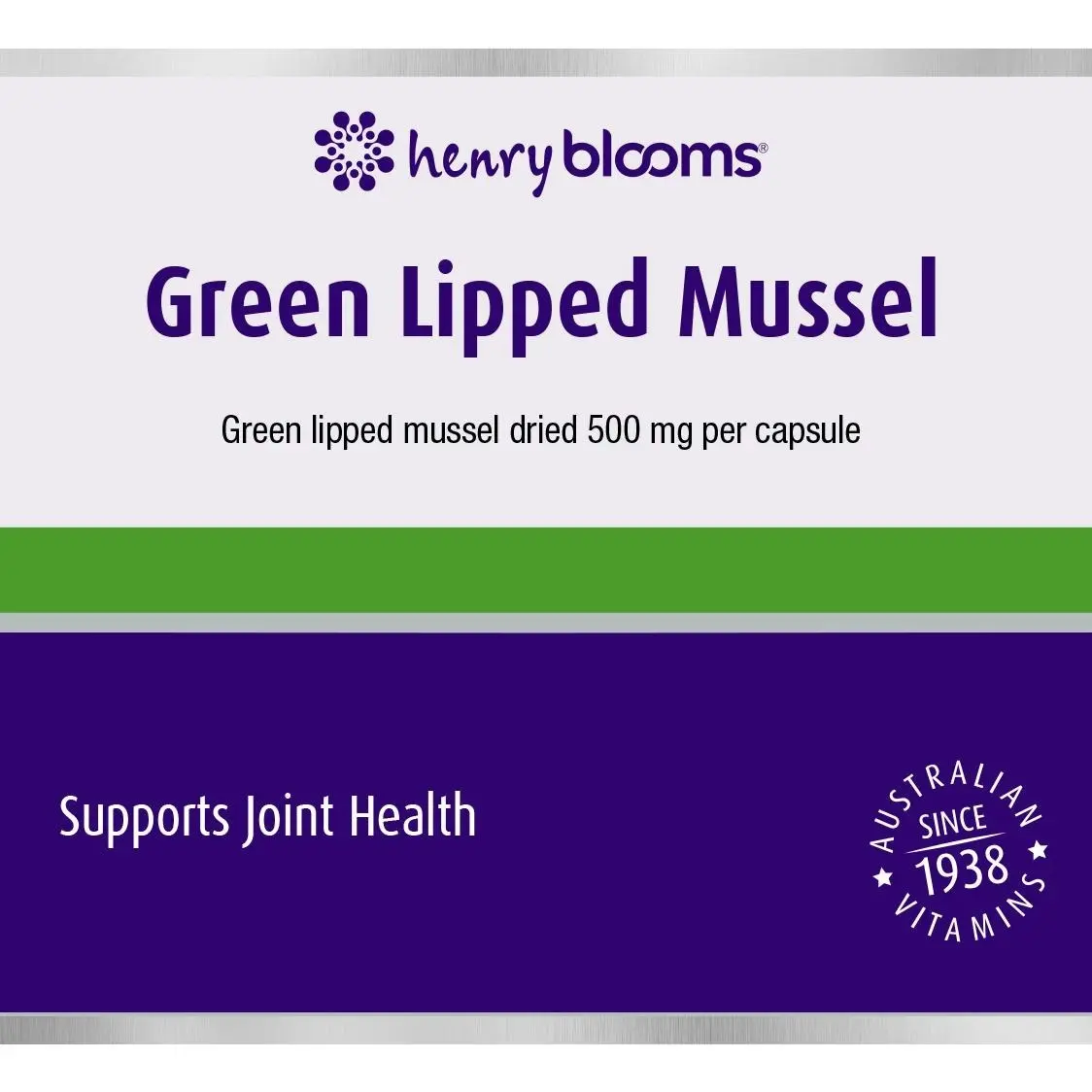 Henry Blooms Green Lipped Mussel 120 Capsules