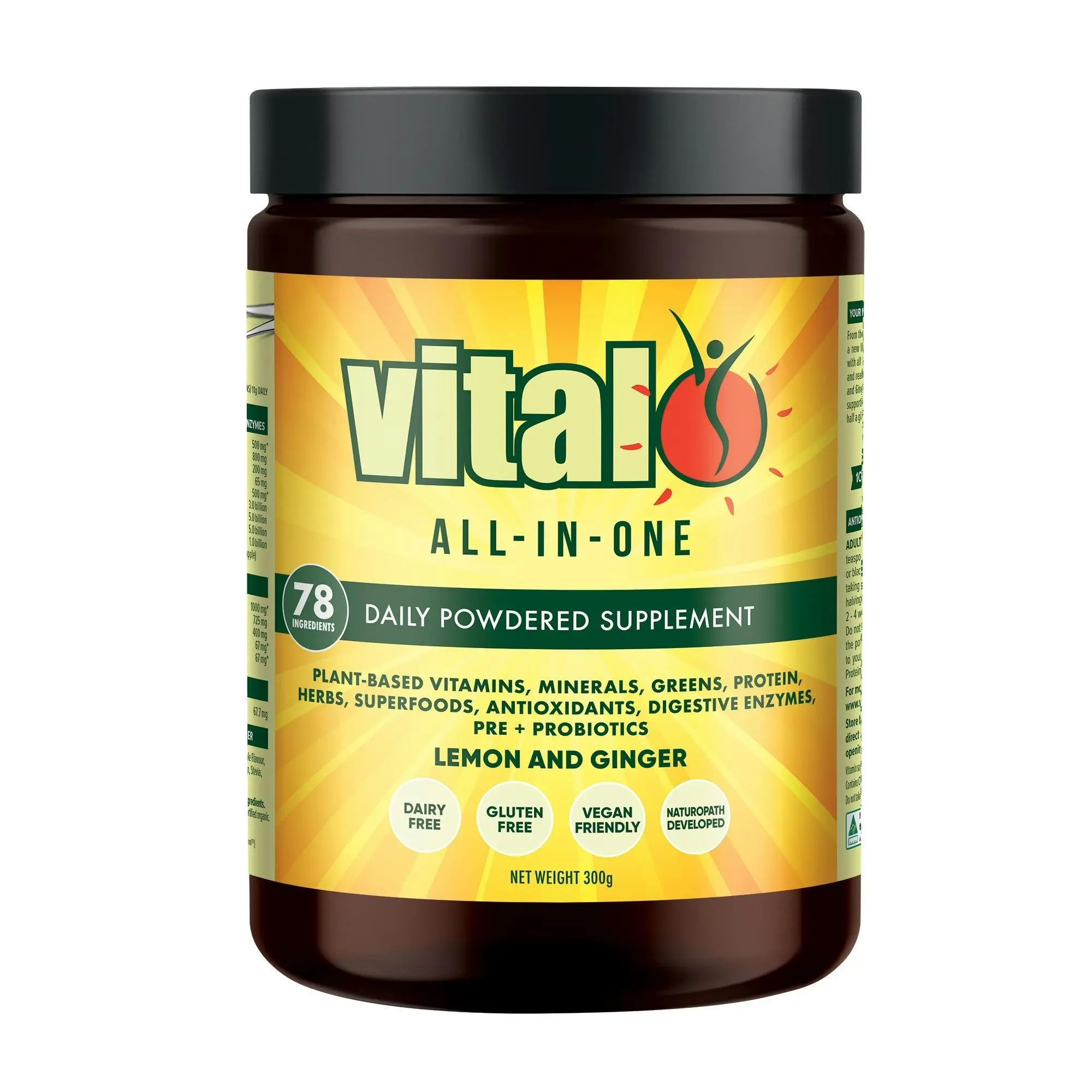 Vital All-in-One Lemon and Ginger 300g