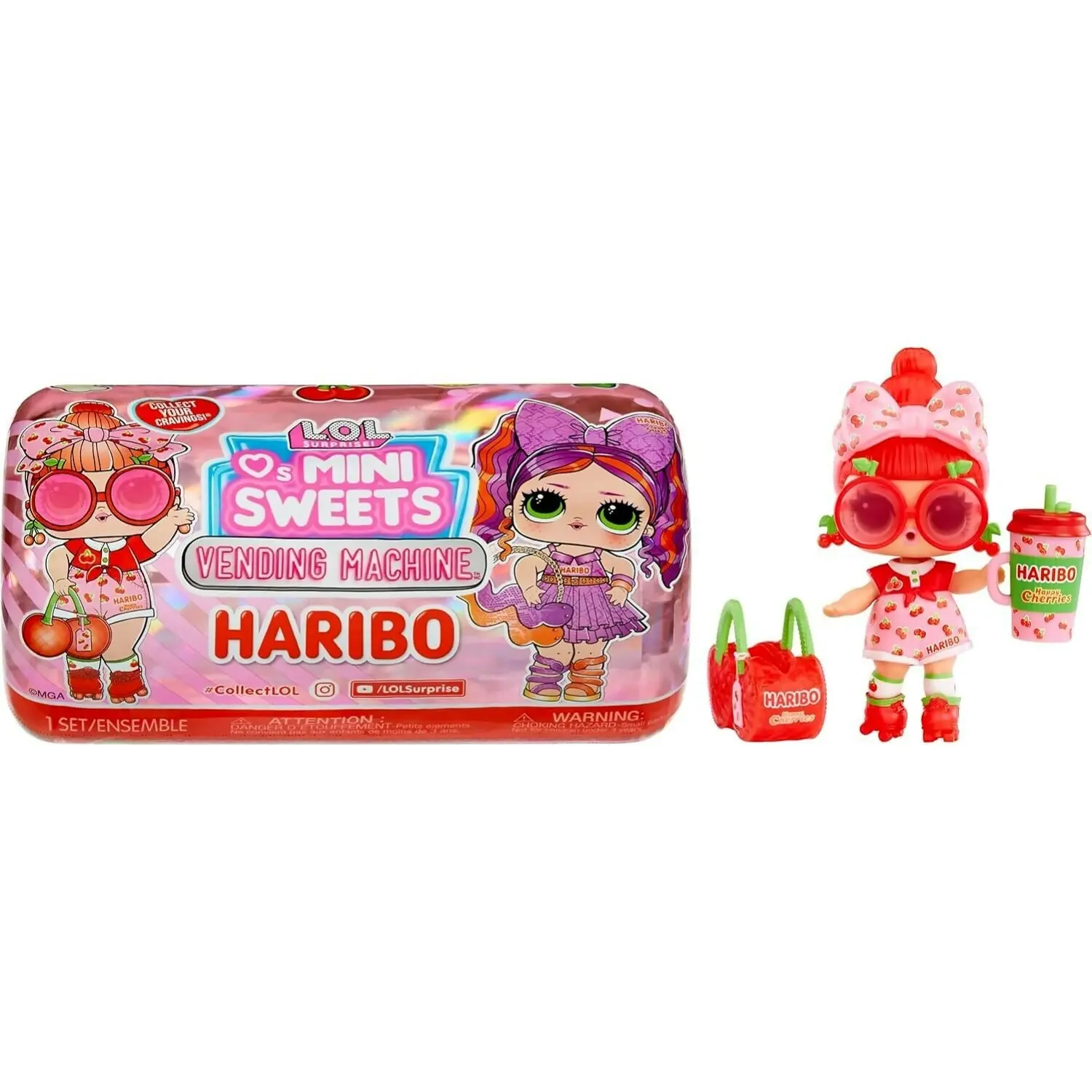 L.O.L. Surprise! - Loves Mini Sweets Haribo Vending Machine - Includes 7 Surprises