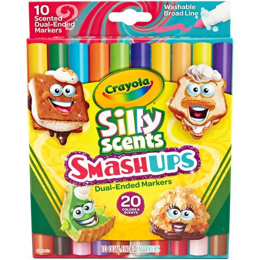 Crayola - Silly Scents Smash Ups Dual Ended Markers 10 Pack