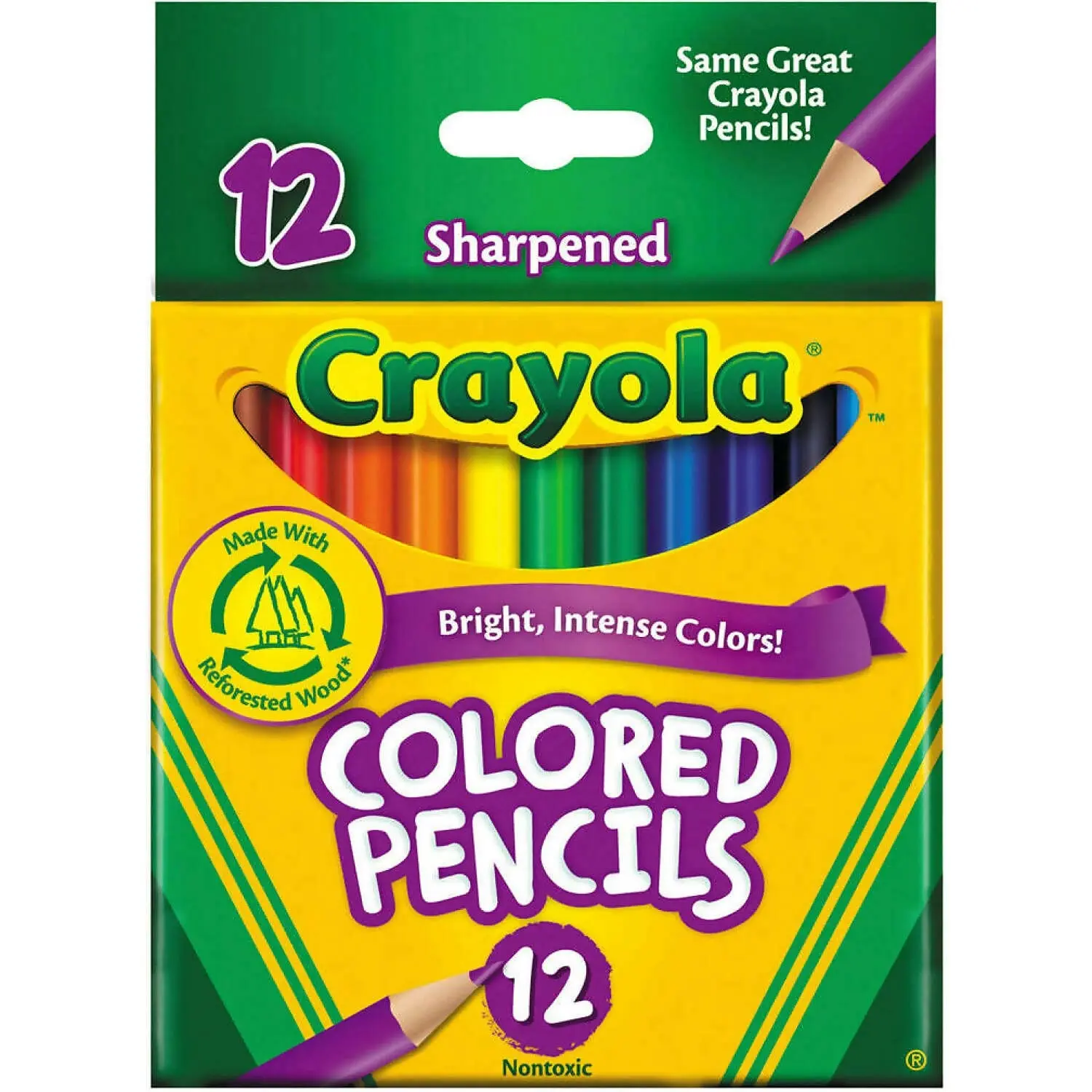 Crayola - Half Size Coloured Pencils 12 Pack