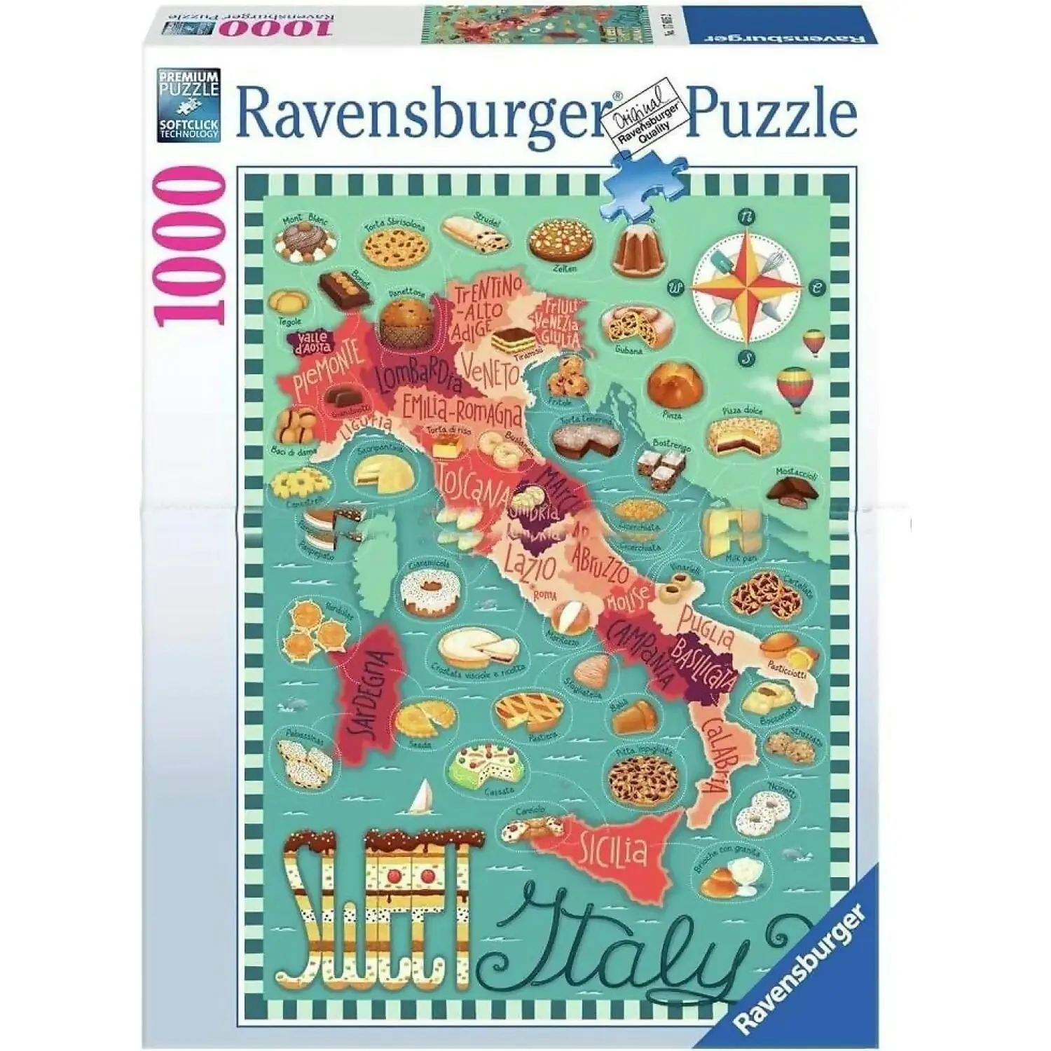 Ravensburger - Dessert Tour Of Italy: Sweet Italy Jigsaw Puzzle 1000pc