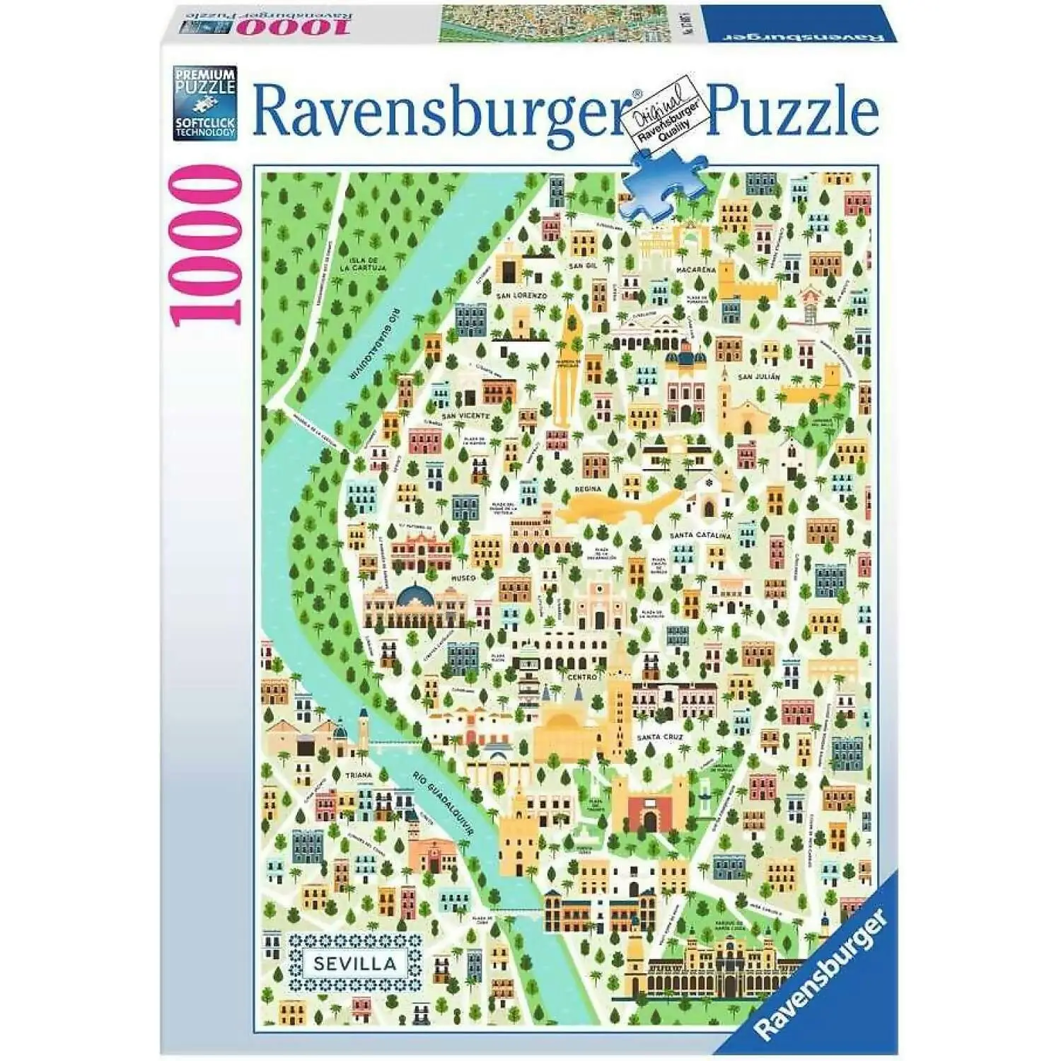 Ravensburger - Map Of Seville Jigsaw Puzzle 1000pc