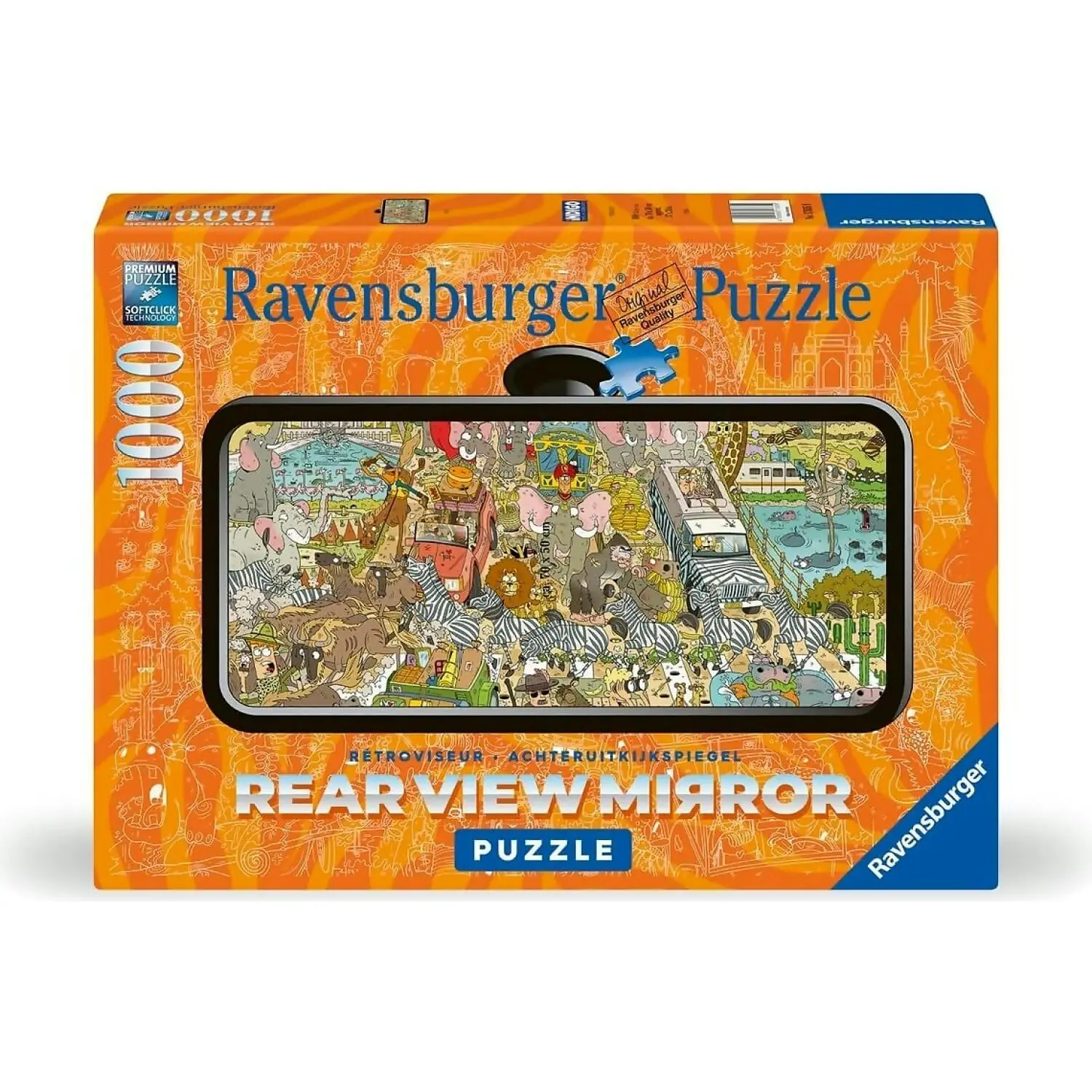 Ravensburger - Rearview Mirror Safari Jigsaw Puzzle 1000pc